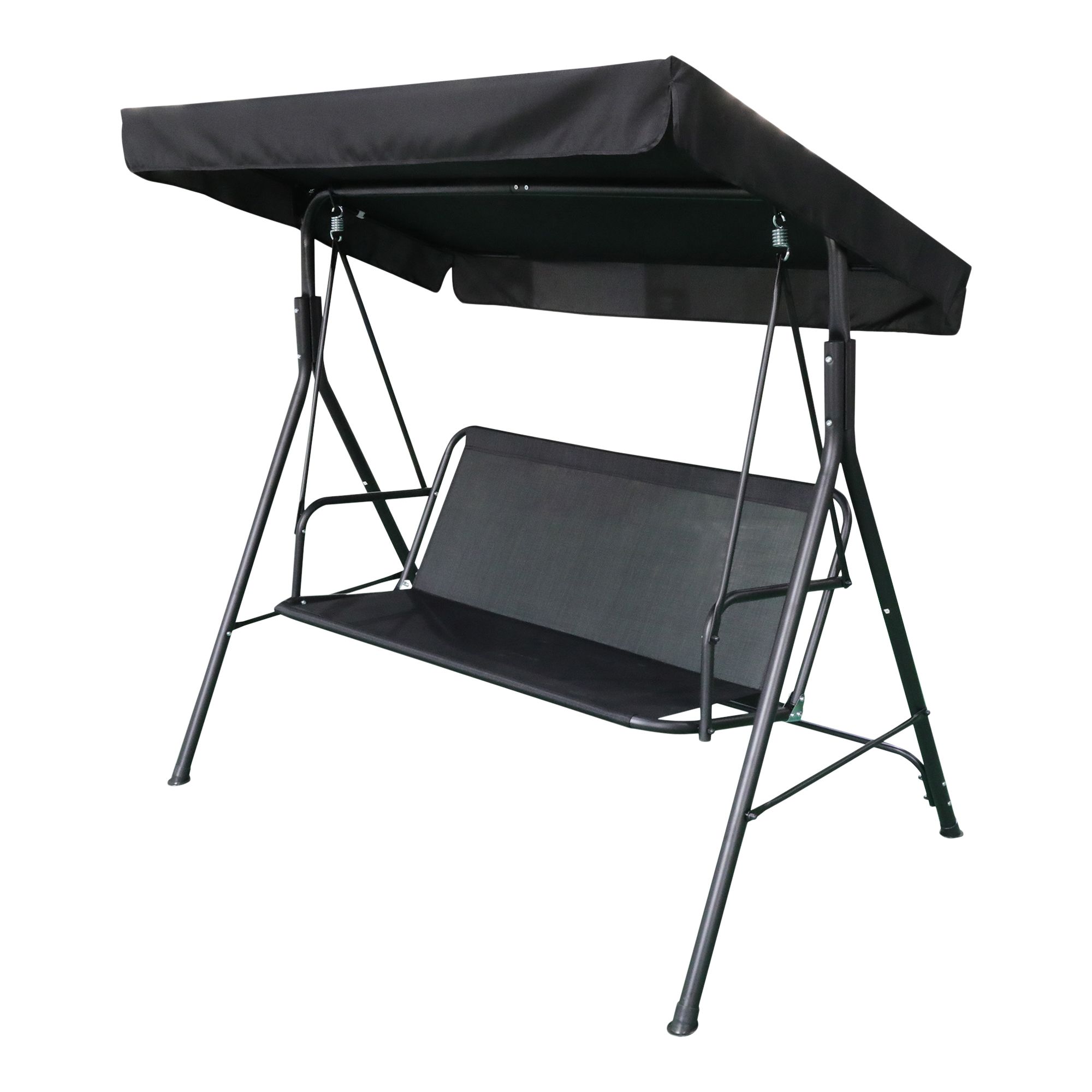 Bahama Black Polyester, steel & textilene® Swing chair