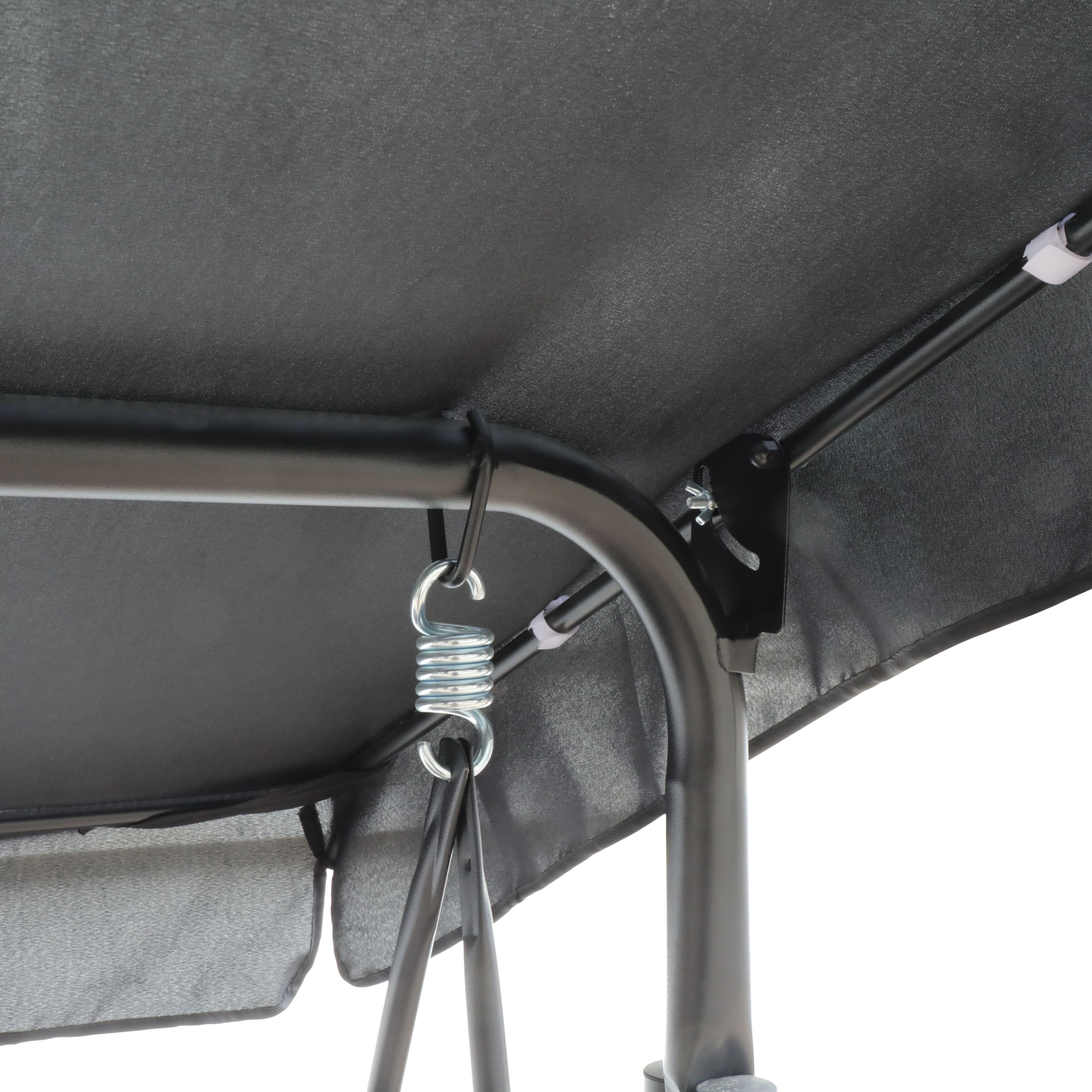 Bahama Black Polyester, steel & textilene® Swing chair