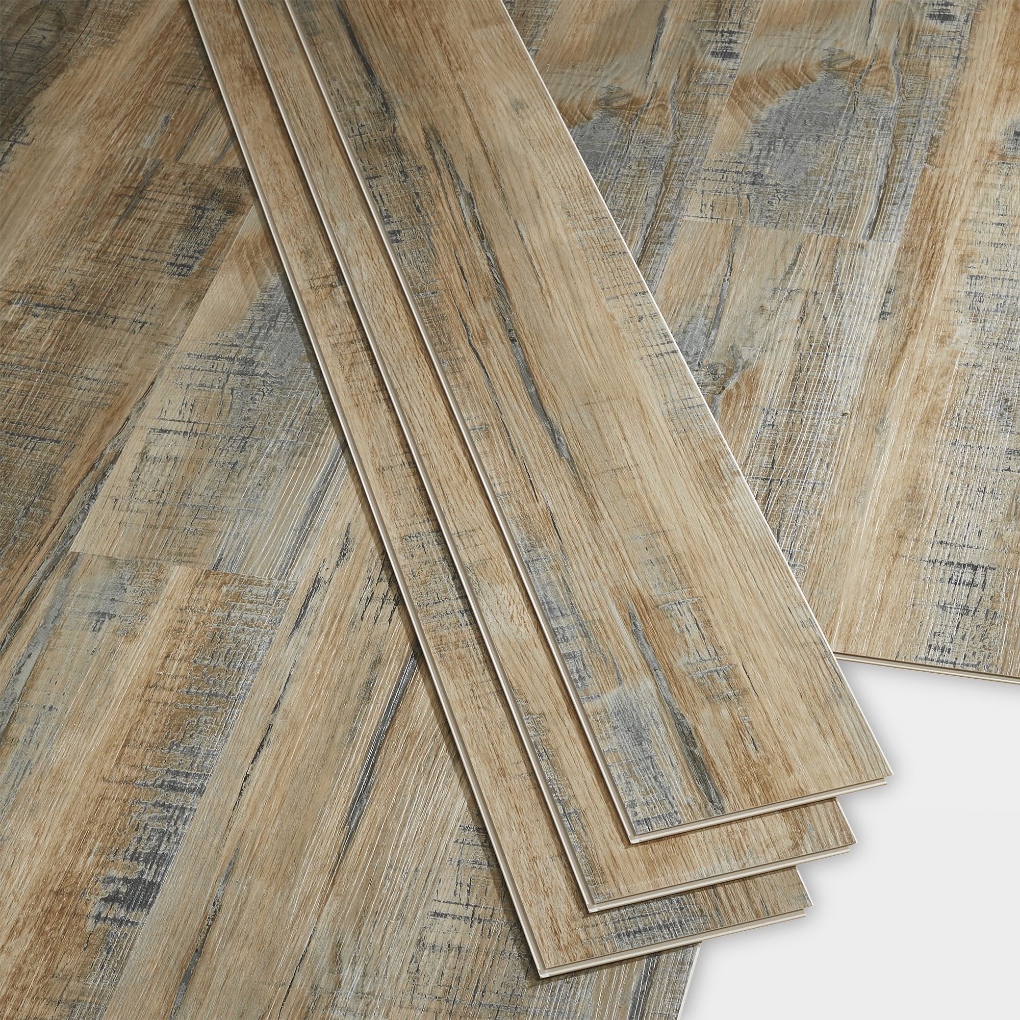 Baila Rustic Wood effect Click vinyl Flooring Sample