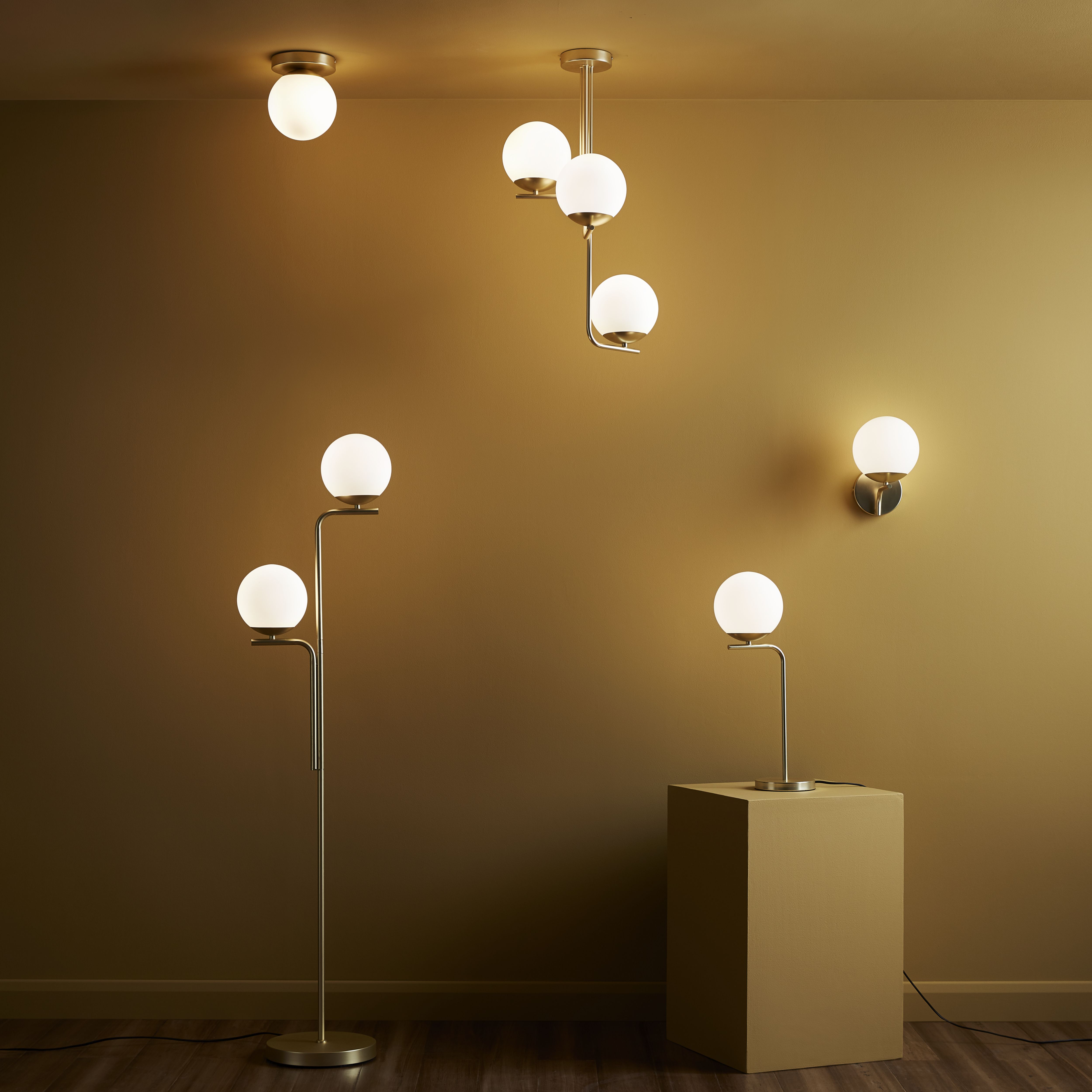 Baldaz Brass effect Pendant ceiling light