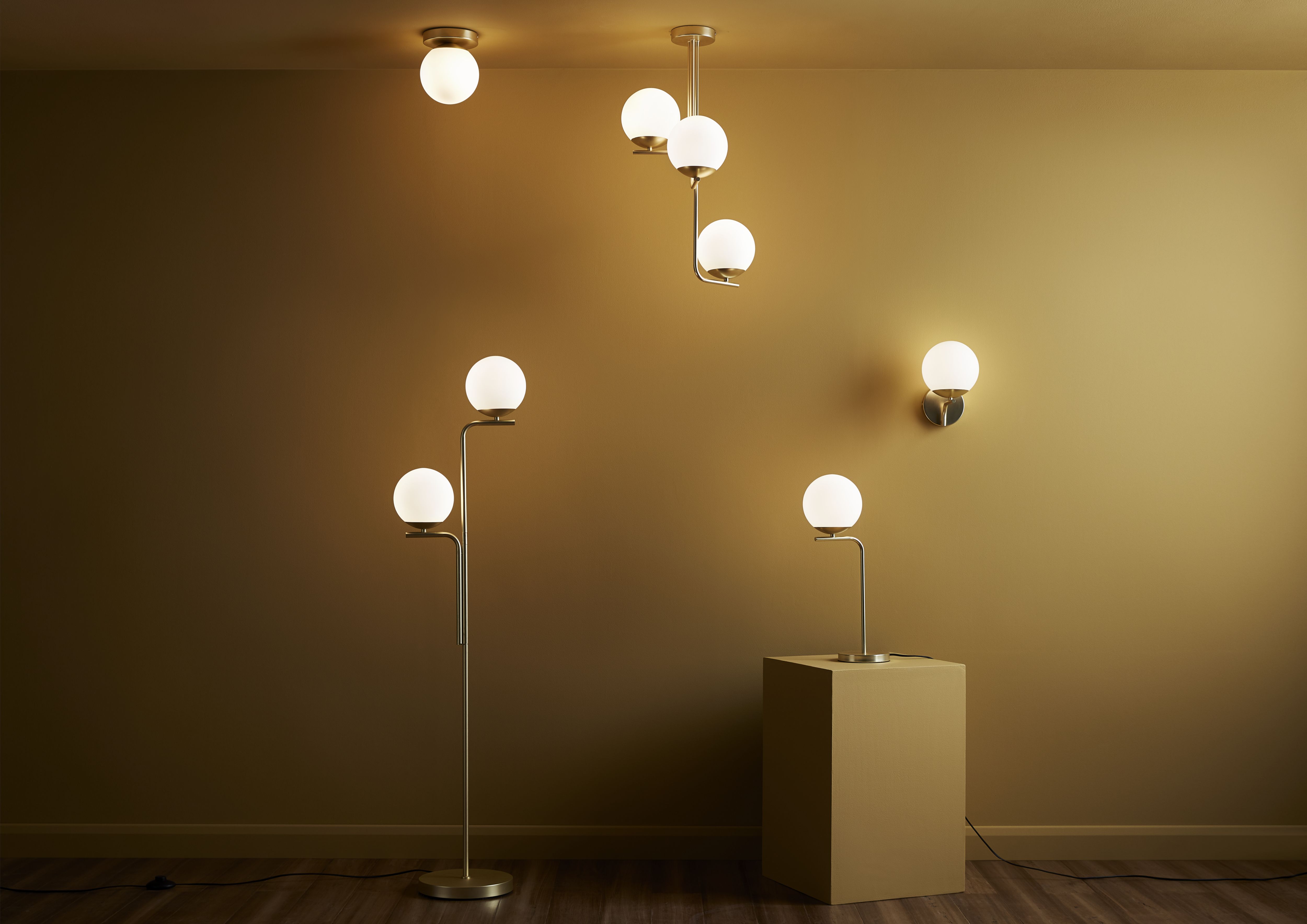 Baldaz Brass effect Pendant ceiling light