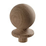 Ball Oak Newel cap (L)85mm (Dia)85mm (W)85mm