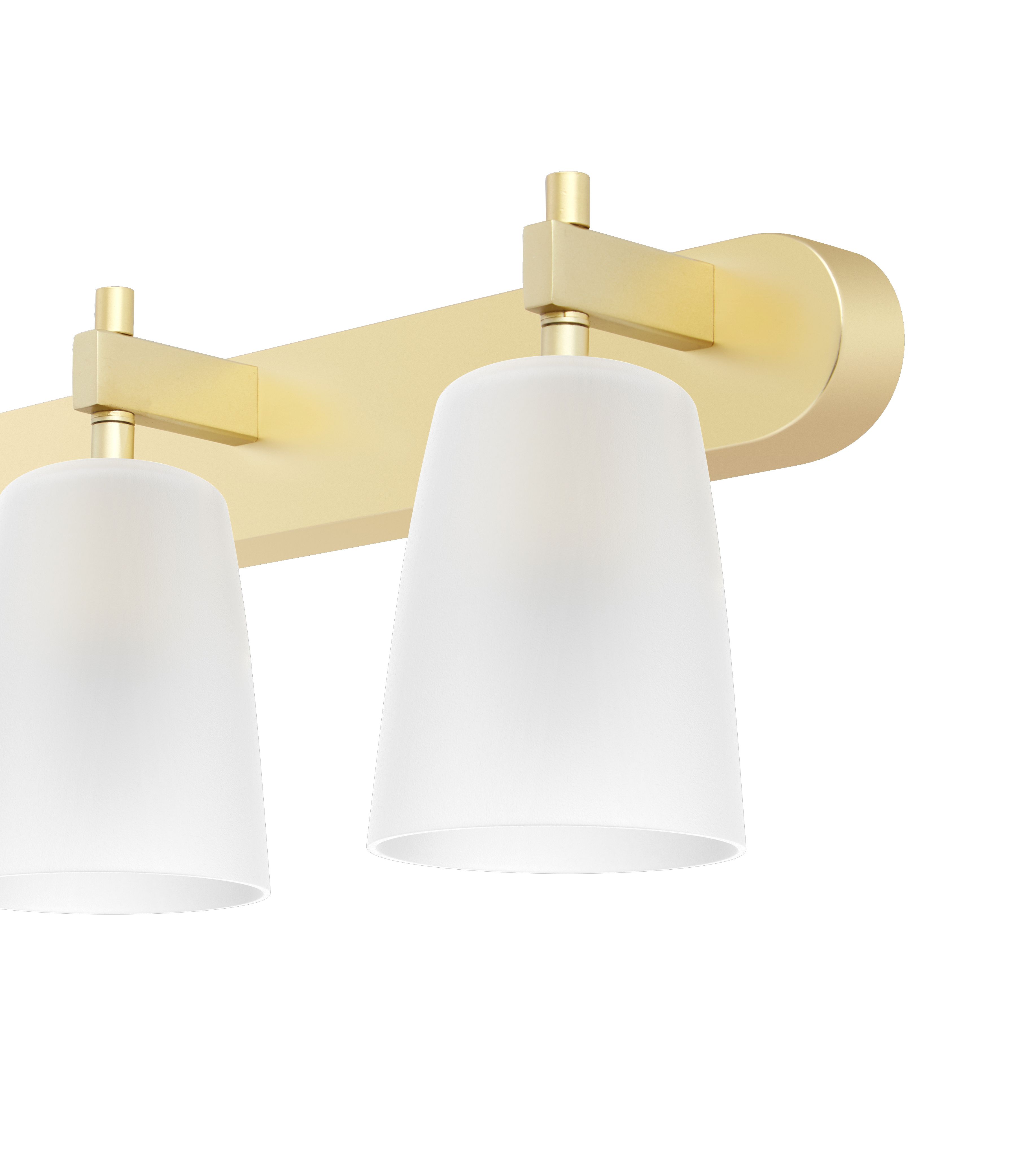 bar Brushed brass Gold effect 3 Light Spotlight