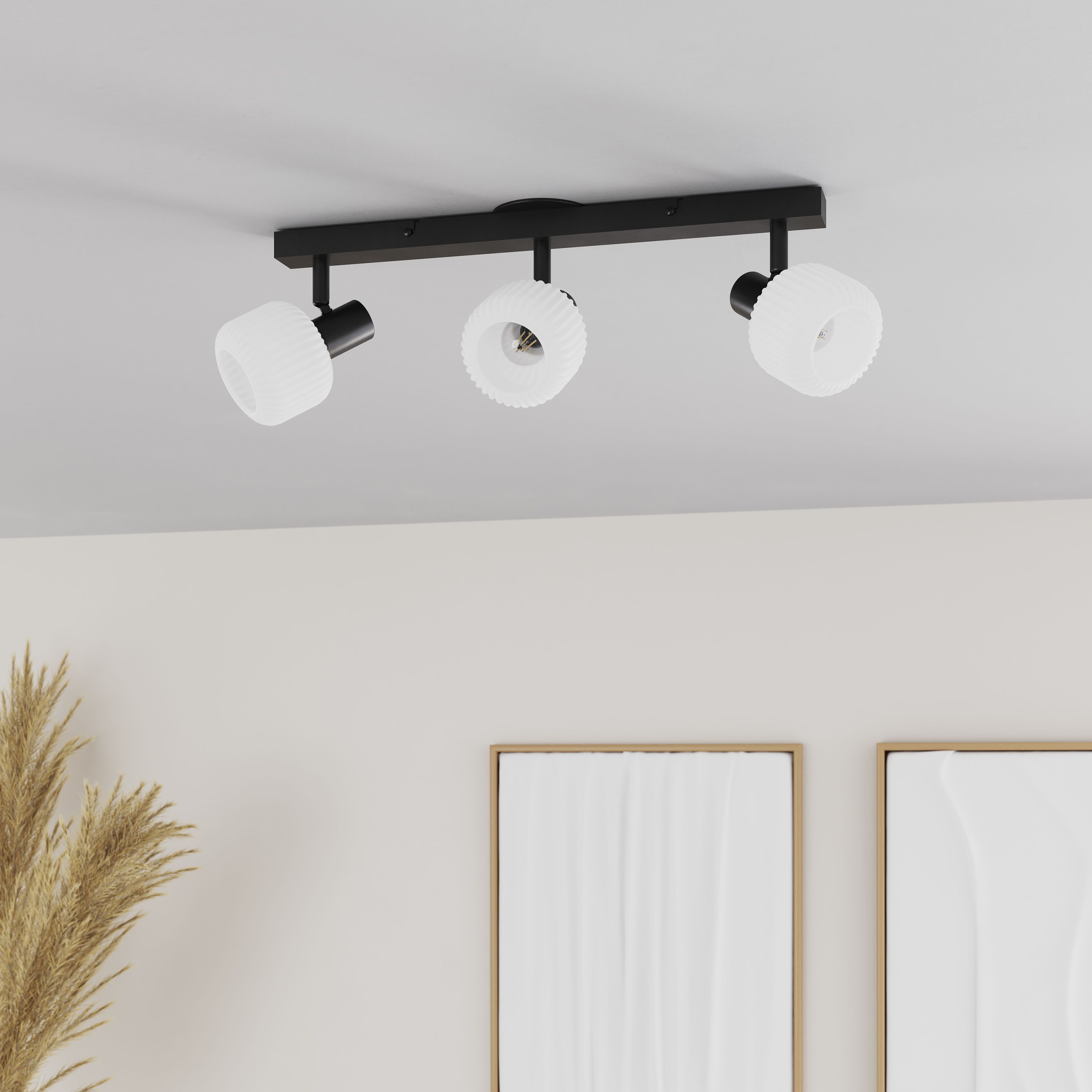 Bar Matt Black 3 Light Spotlight