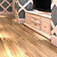 Barcarolle Natural Oak 3 strip solid wood flooring, 1.26m² Pack of 6