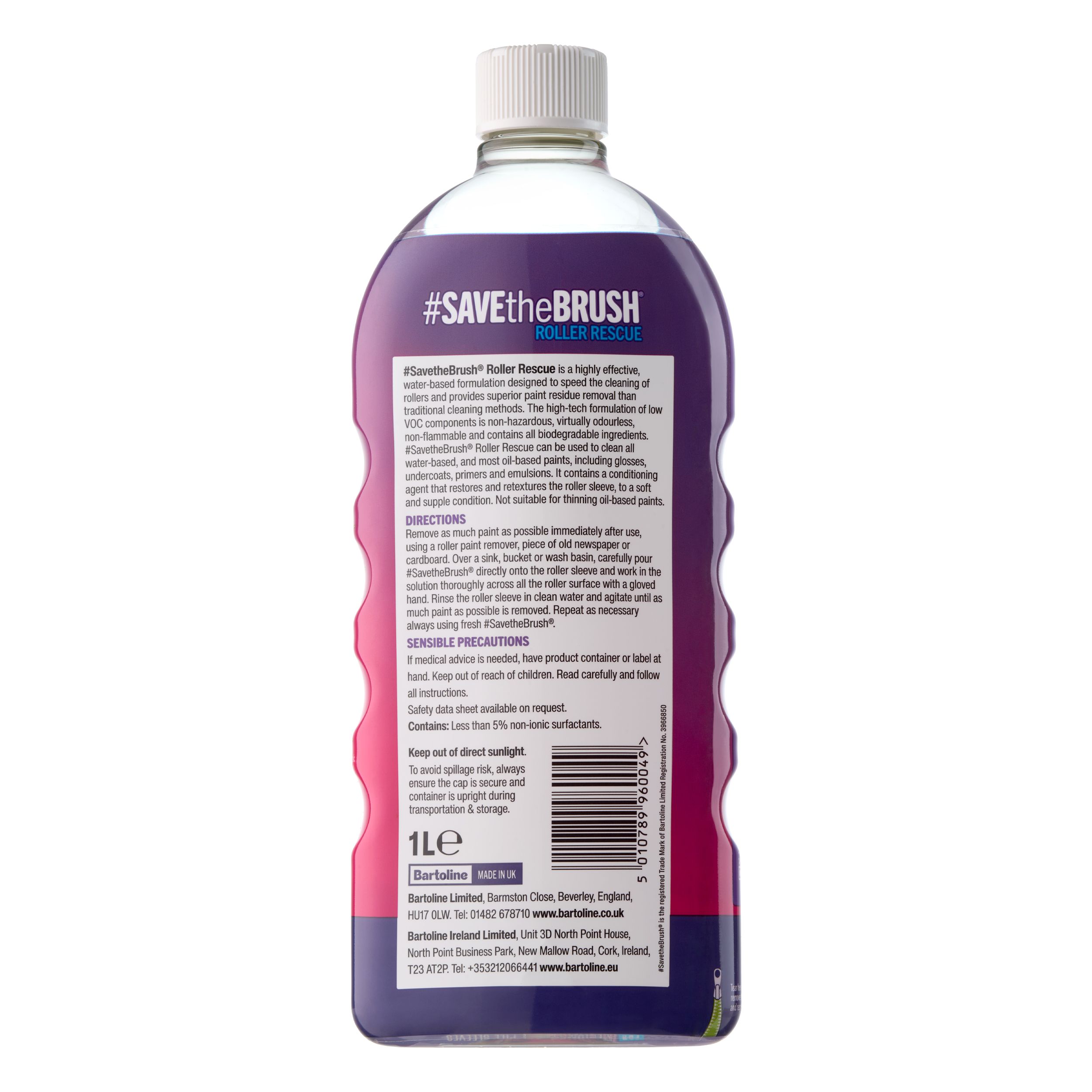 Bartoline SaveTheBrush Roller cleaner, 1L