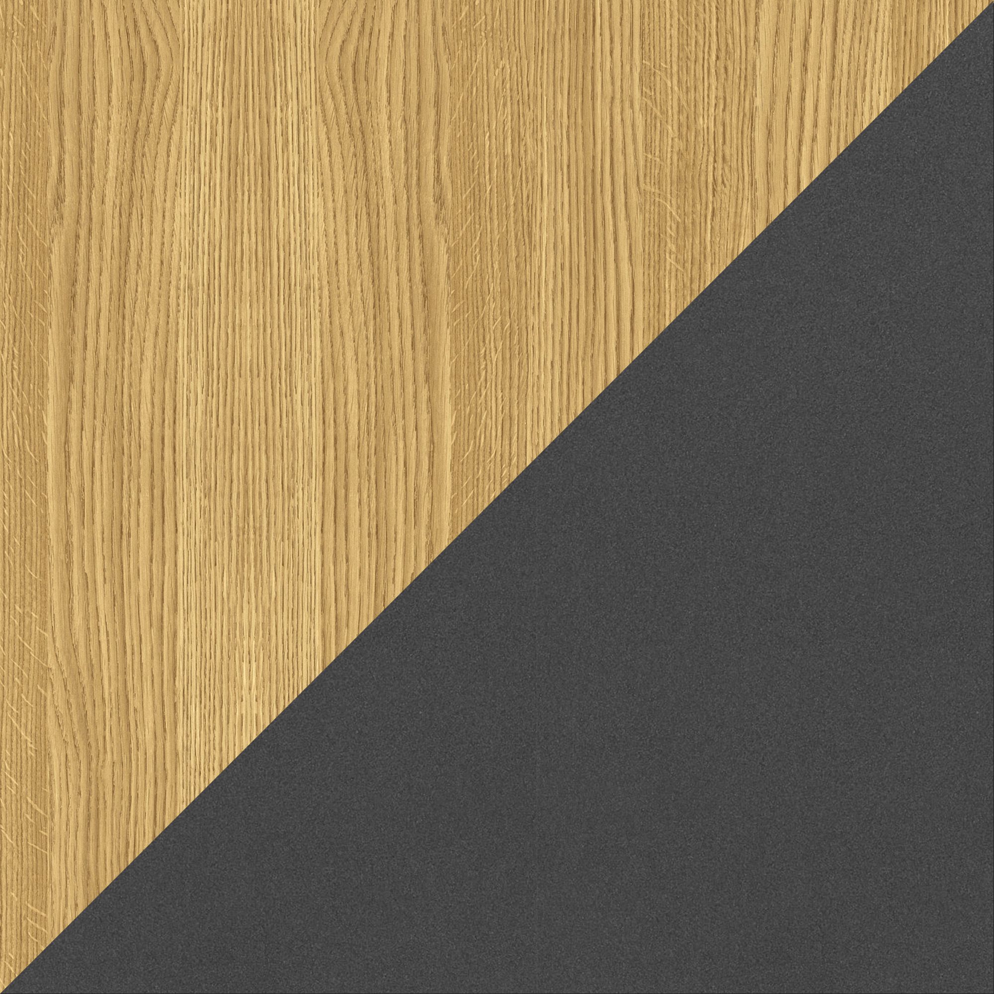 Be Modern Attley Oak effect & Black Oak Fire surround set with lights
