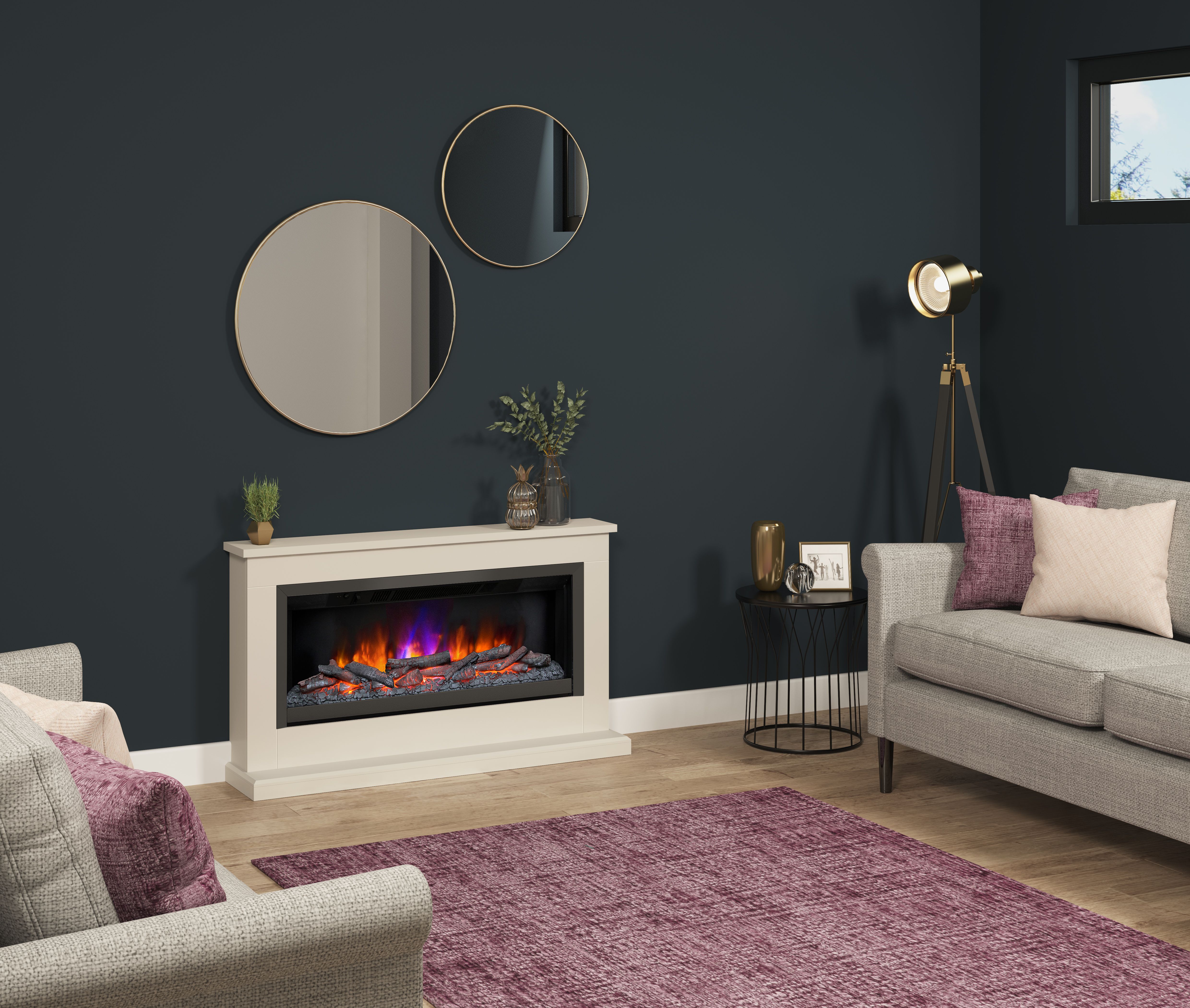 Be Modern Camaro Grande Cashmere Electric Fire suite