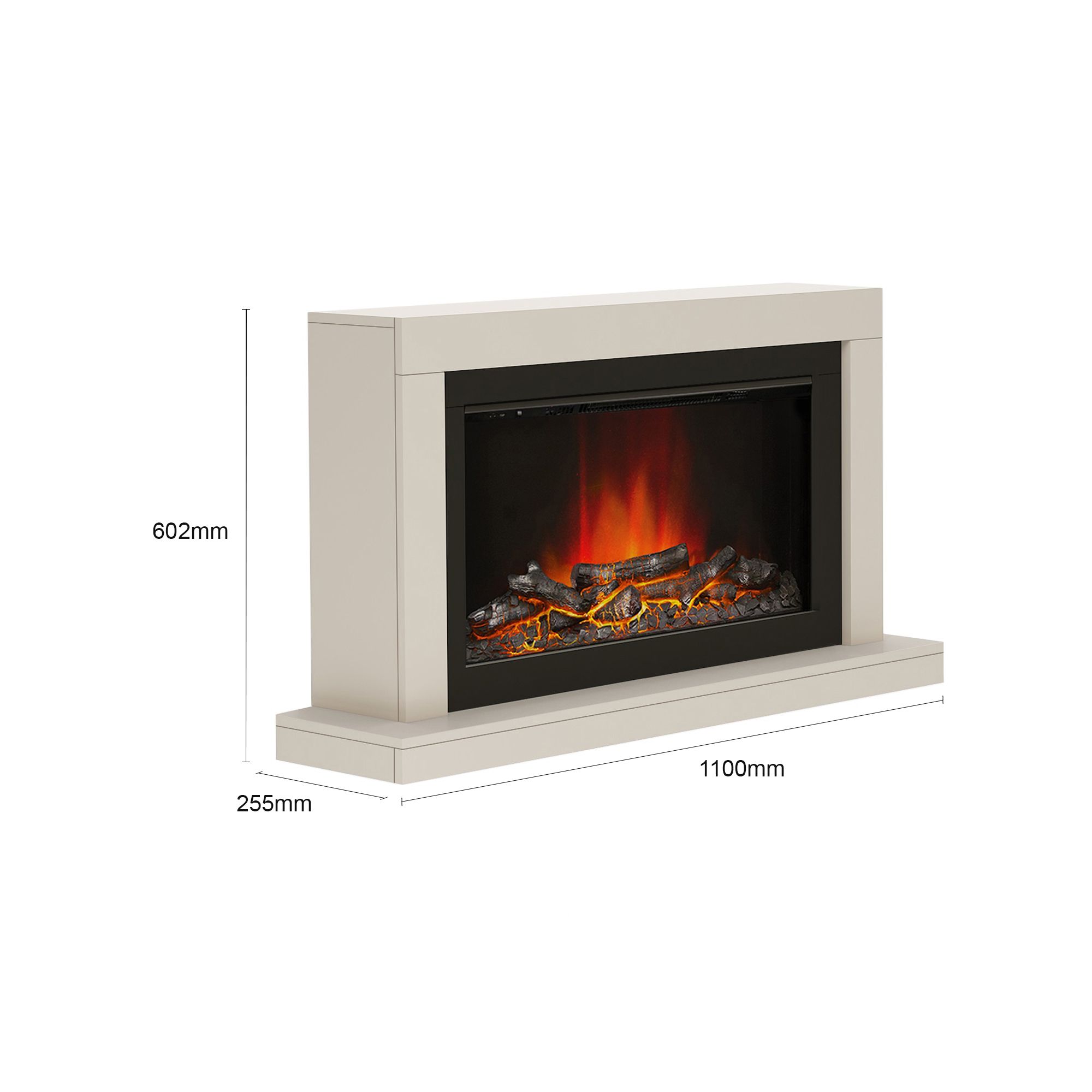 Be Modern Camaro Petite Cashmere Electric Fire suite