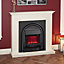 Be Modern Colville Soft white & anthracite Electric Fire suite