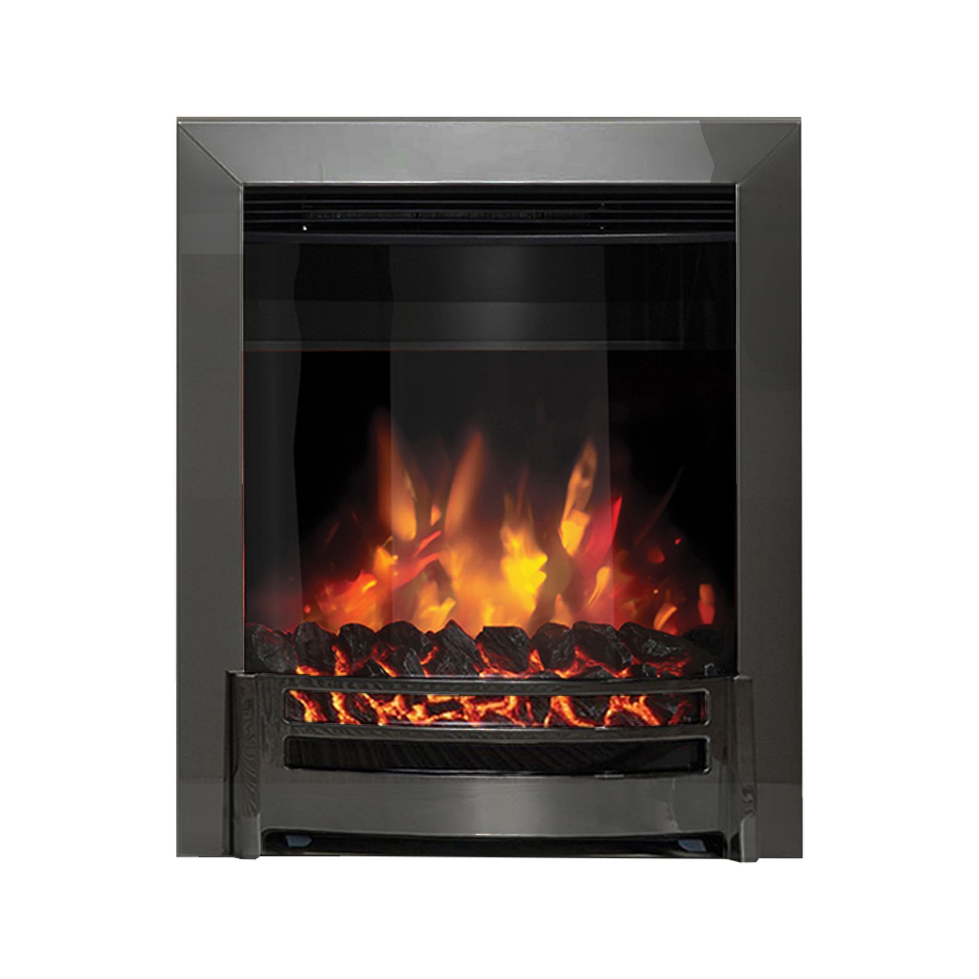 Be Modern Edana 2kW Black Chrome effect Electric Fire