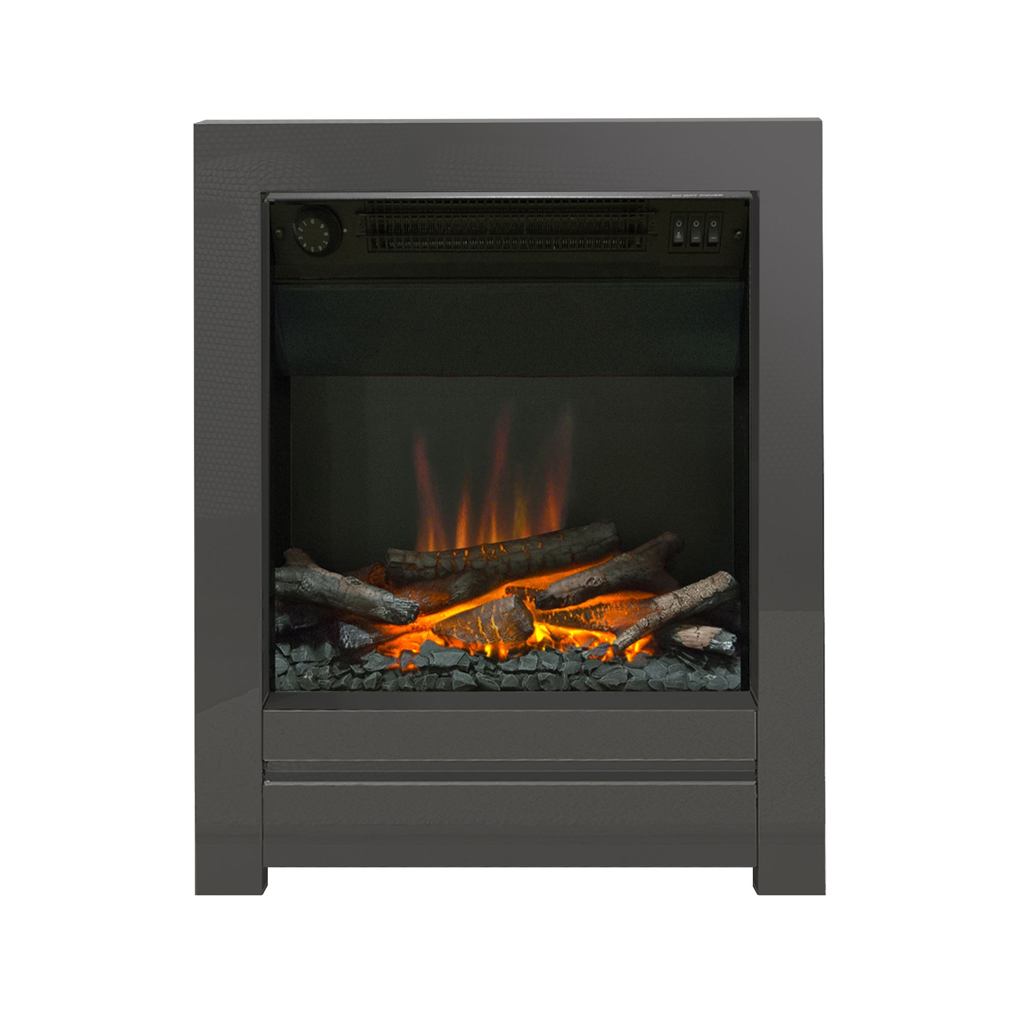 Be Modern Ekon 2kW Black Nickel effect Electric Fire