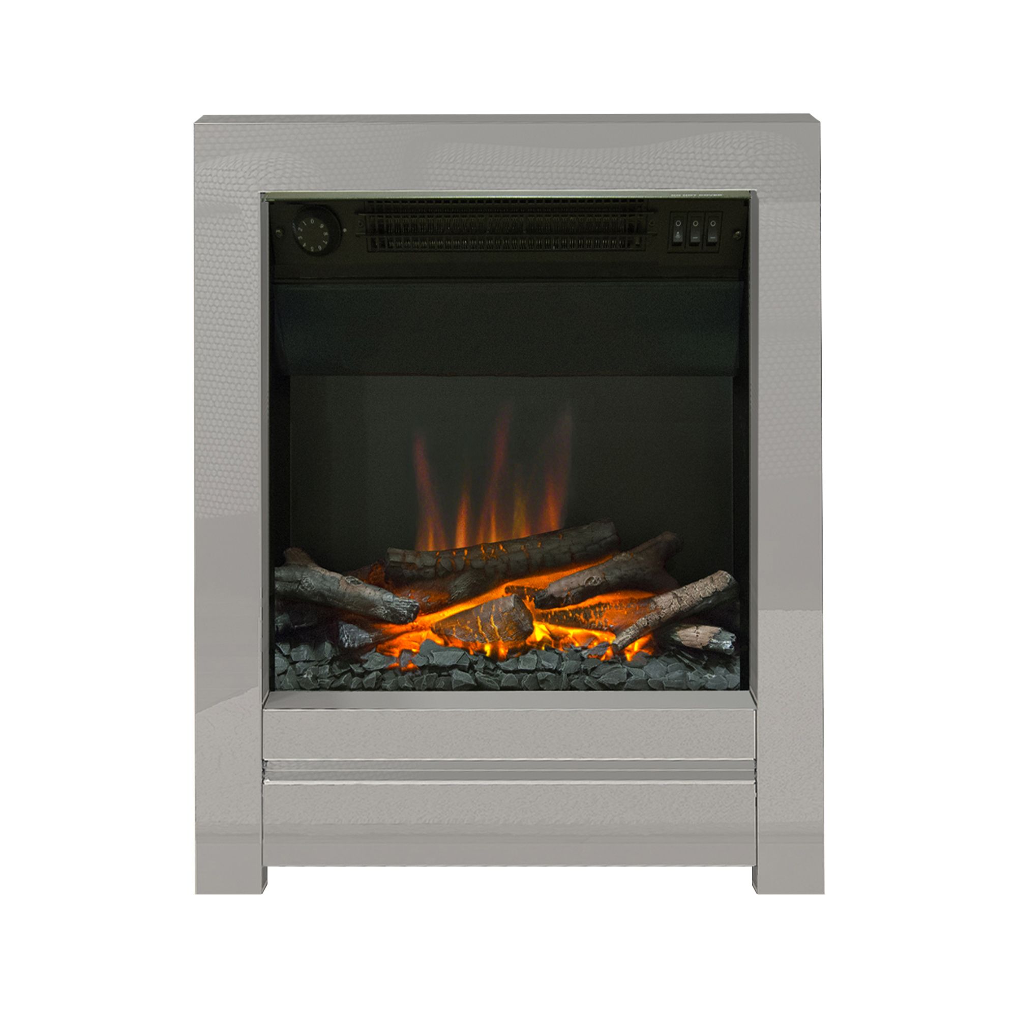 Be Modern Ekon 2kW Chrome effect Electric Fire
