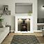 Be Modern Fontwell White marble & grey herringbone effect Electric Stove suite with lights