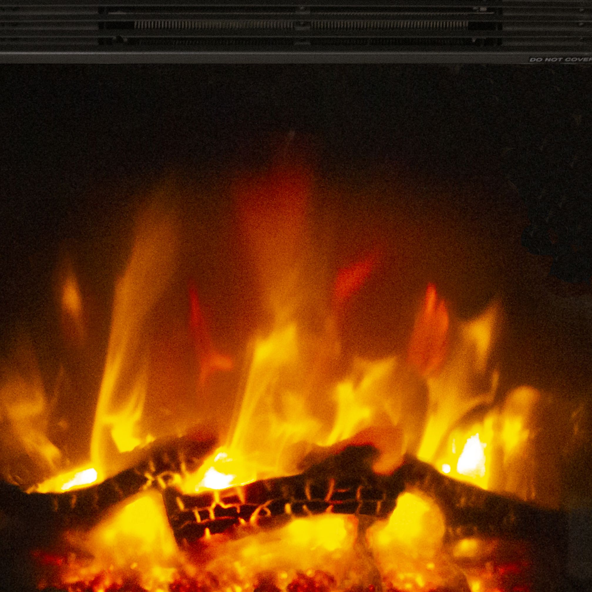 Be Modern Kempton Modern 2kW Polished Chrome effect Electric Fire