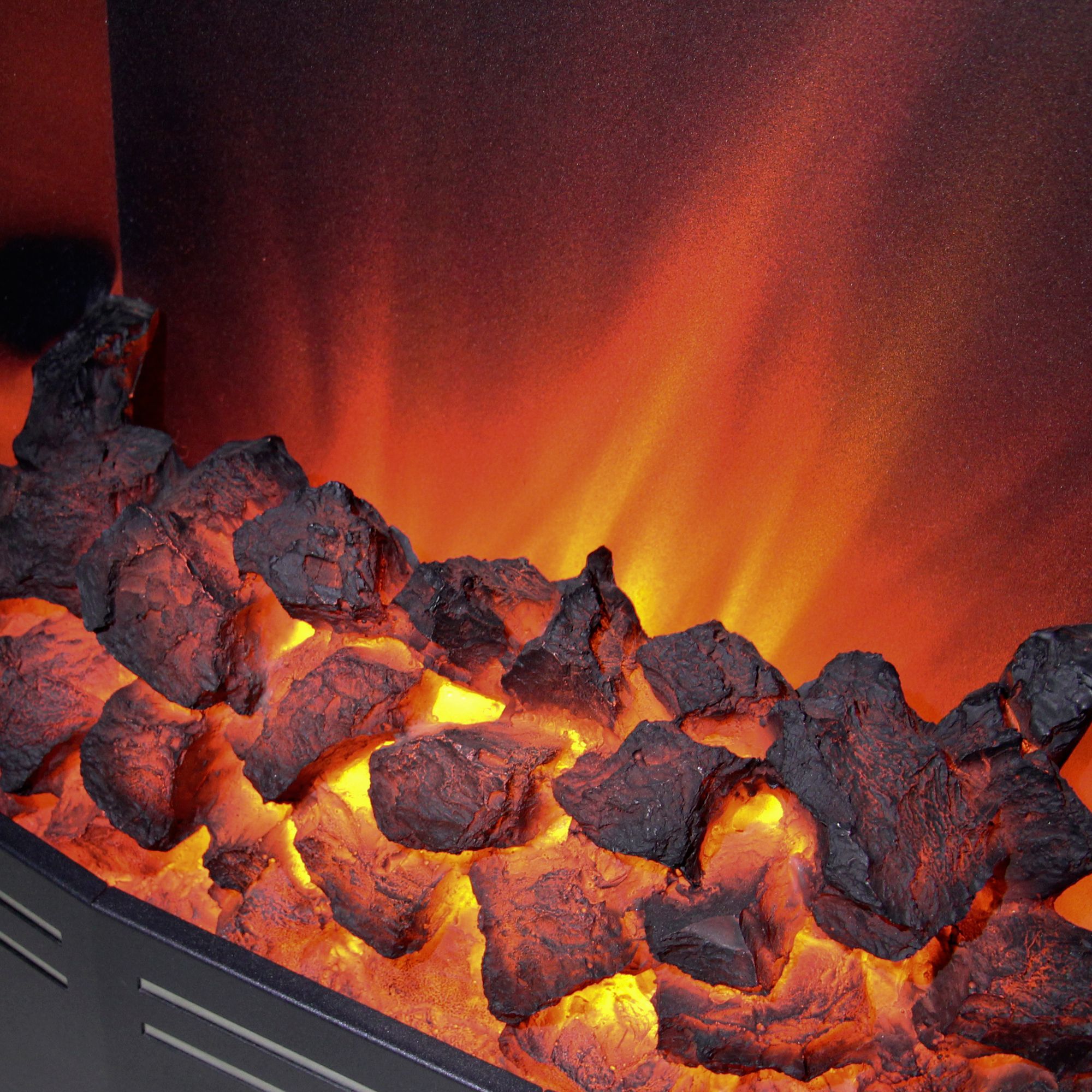 Be Modern Mariano Manila Micro Marble Chrome effect Electric Fire suite