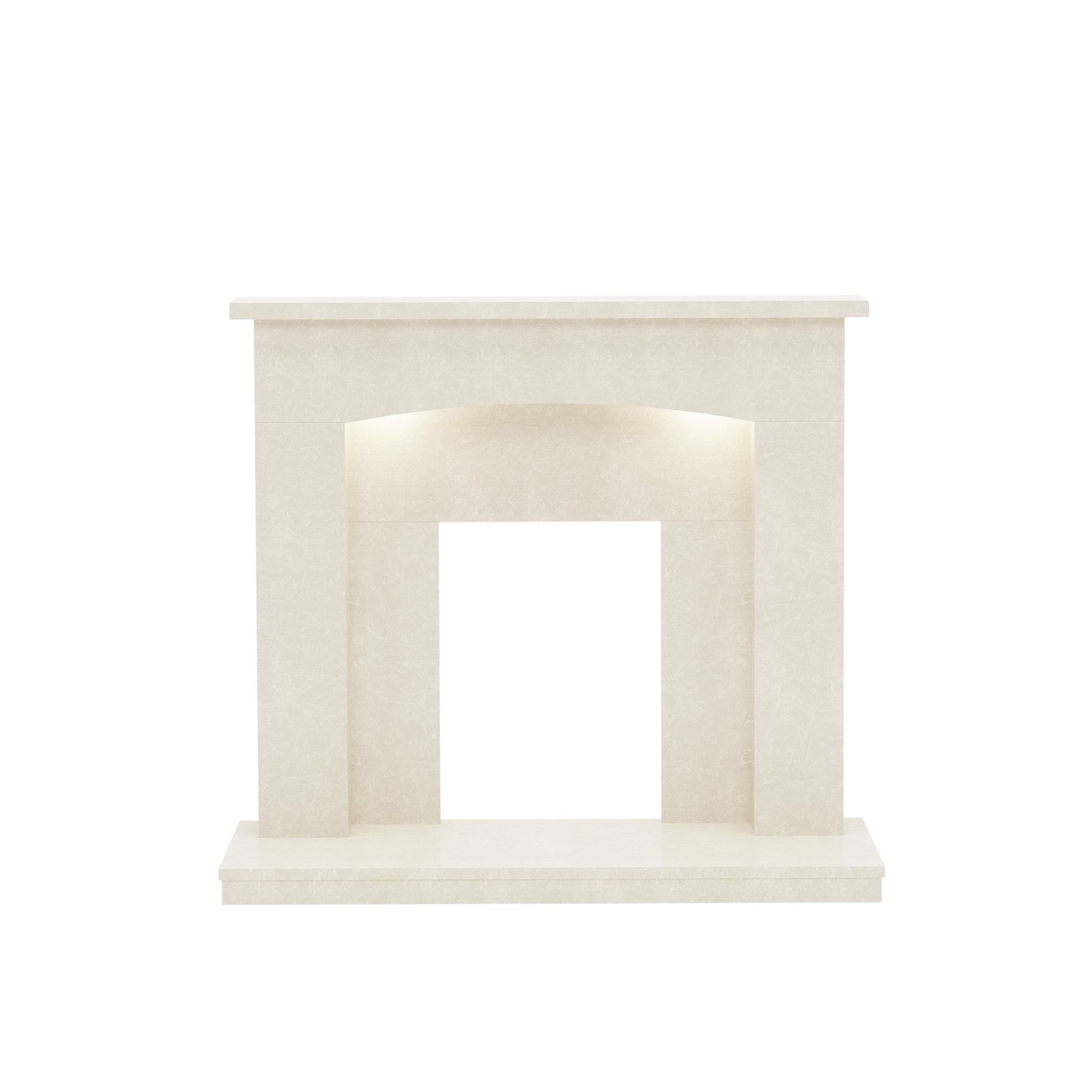 Be Modern Midland Manila Fire surround set with Lights included
