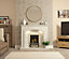 Be Modern Perlita Manila Fire surround set with Lights included