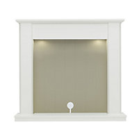 Be Modern Templeton White Fire surround set with Lights included