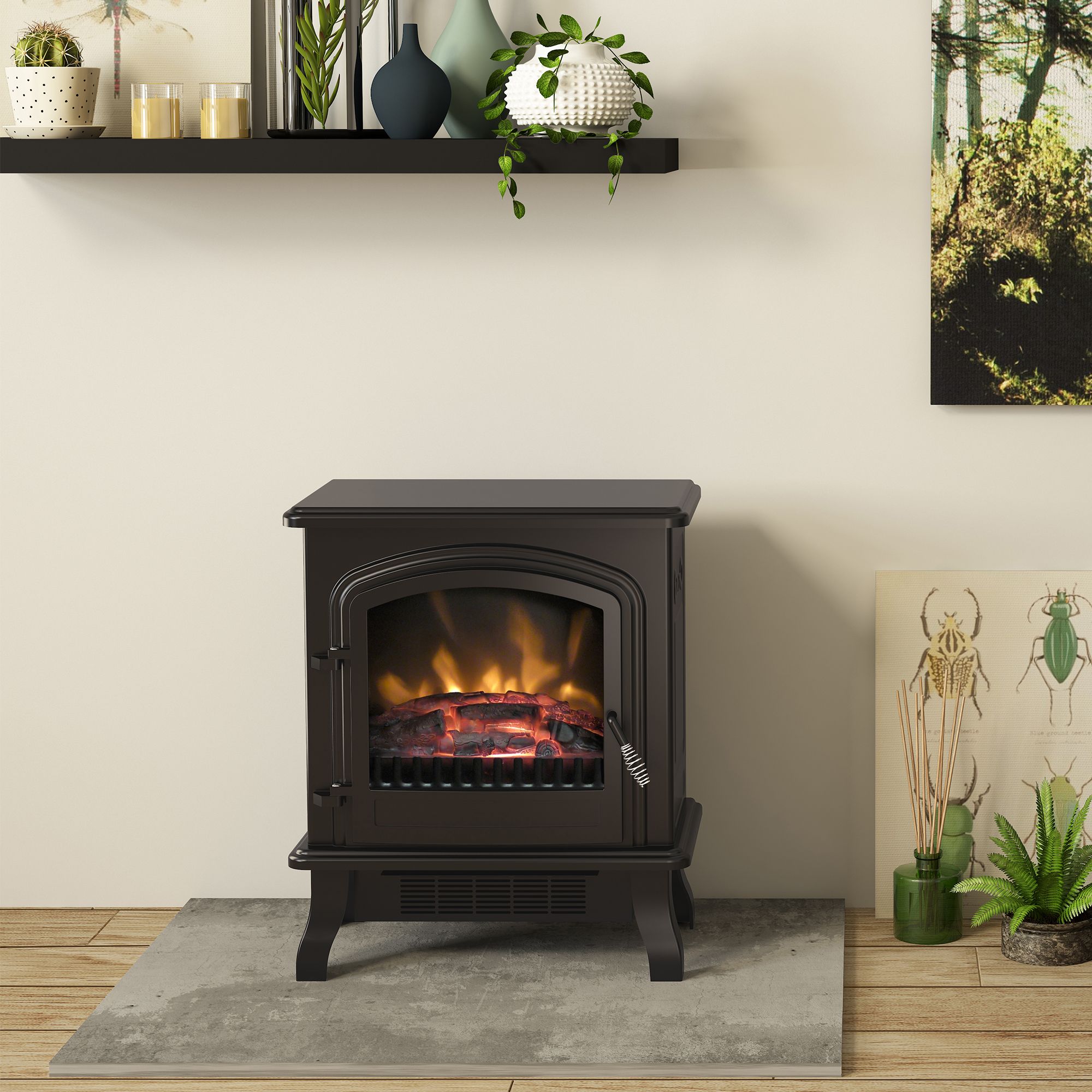 Be Modern Torva 2kW Matt Electric Stove (H)528mm (W)445mm