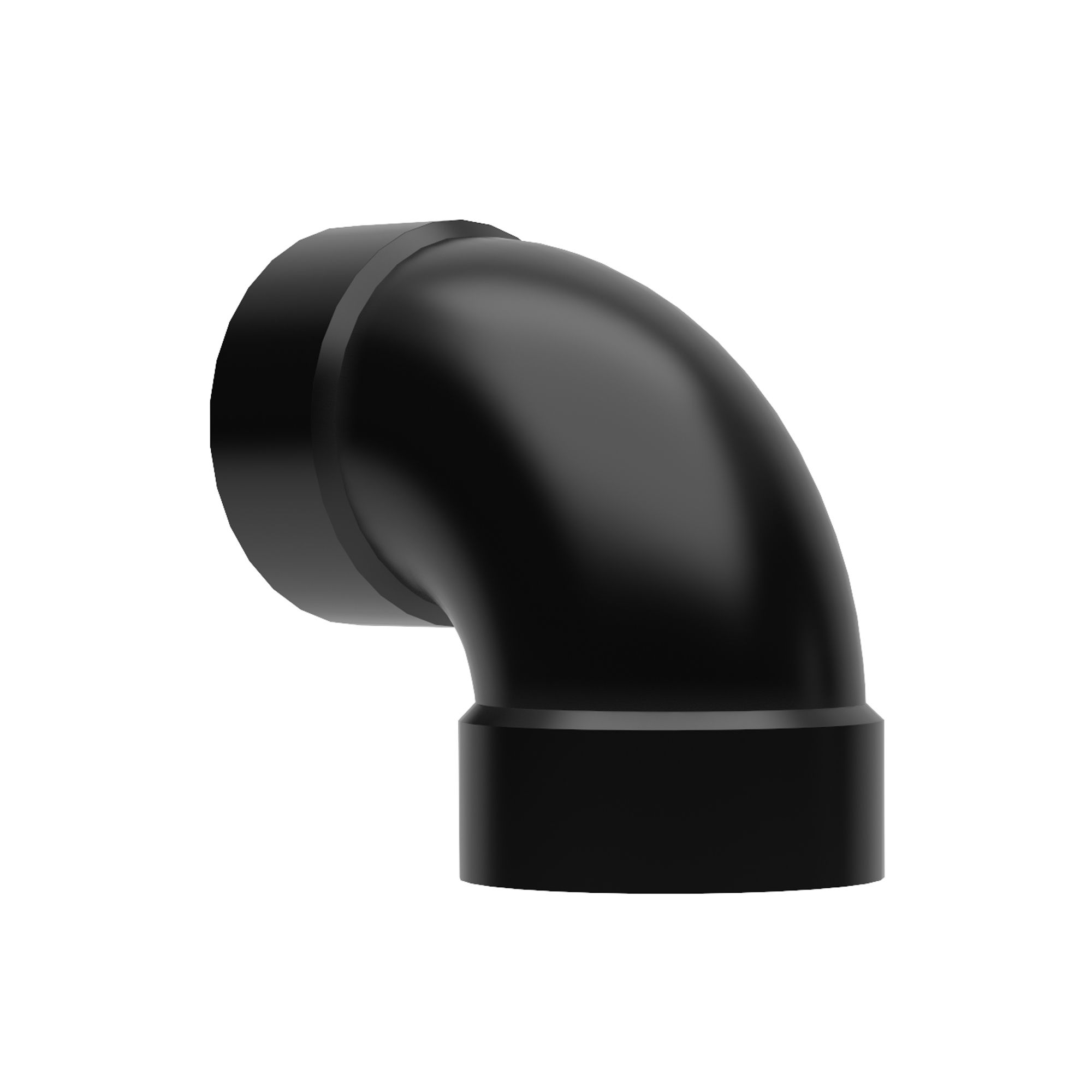 Be Modern Vertical Black Flue pipe (L)195mm (Dia)122mm
