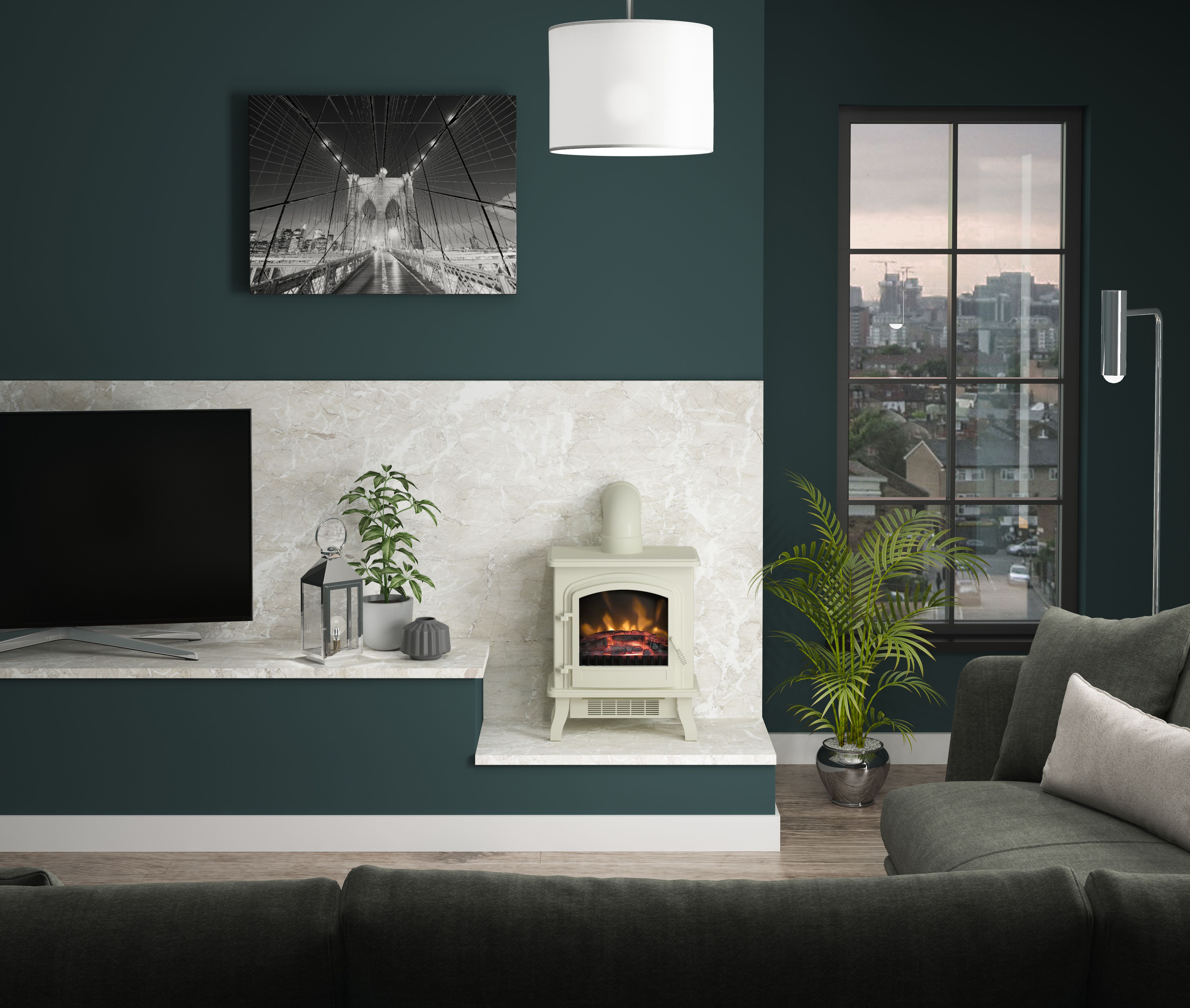 Be Modern Vertical Cream Flue pipe (L)195mm (Dia)122mm