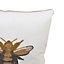 Bee Multicolour Beaded Indoor Cushion (L)40cm x (W)45cm