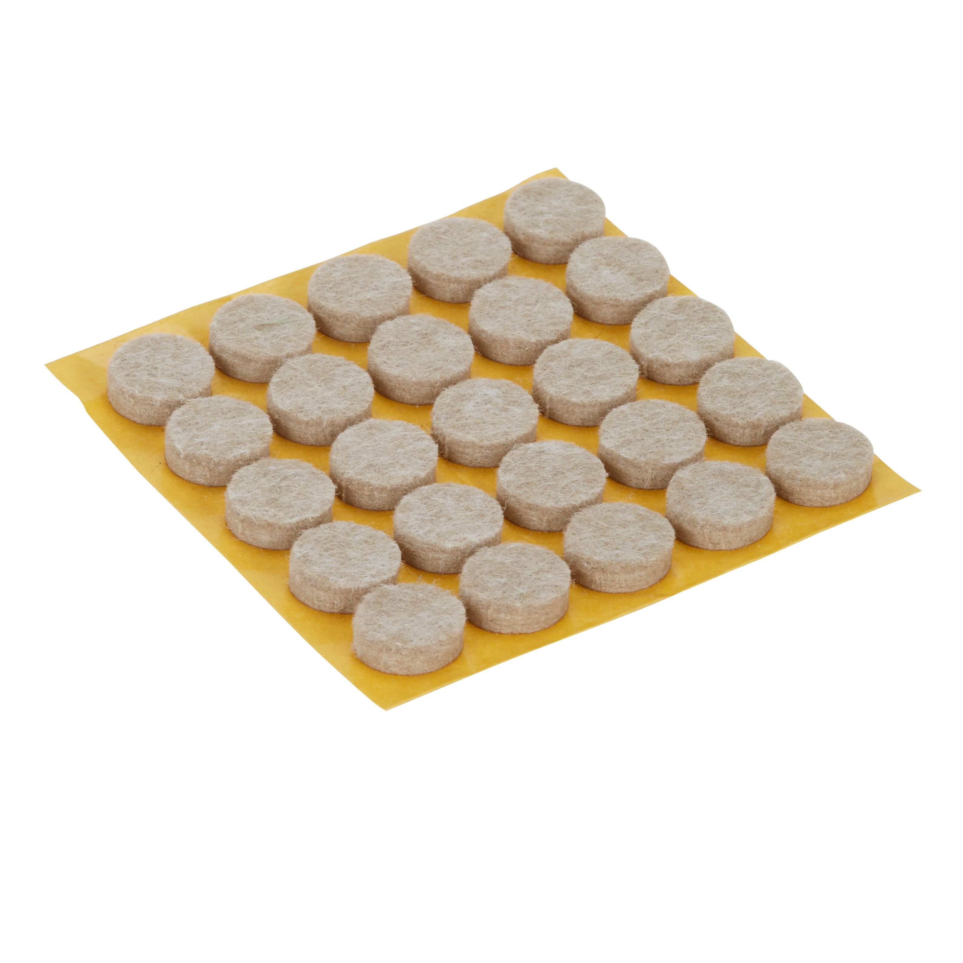 Beige Felt Protection pad (Dia)13mm, Pack of 25