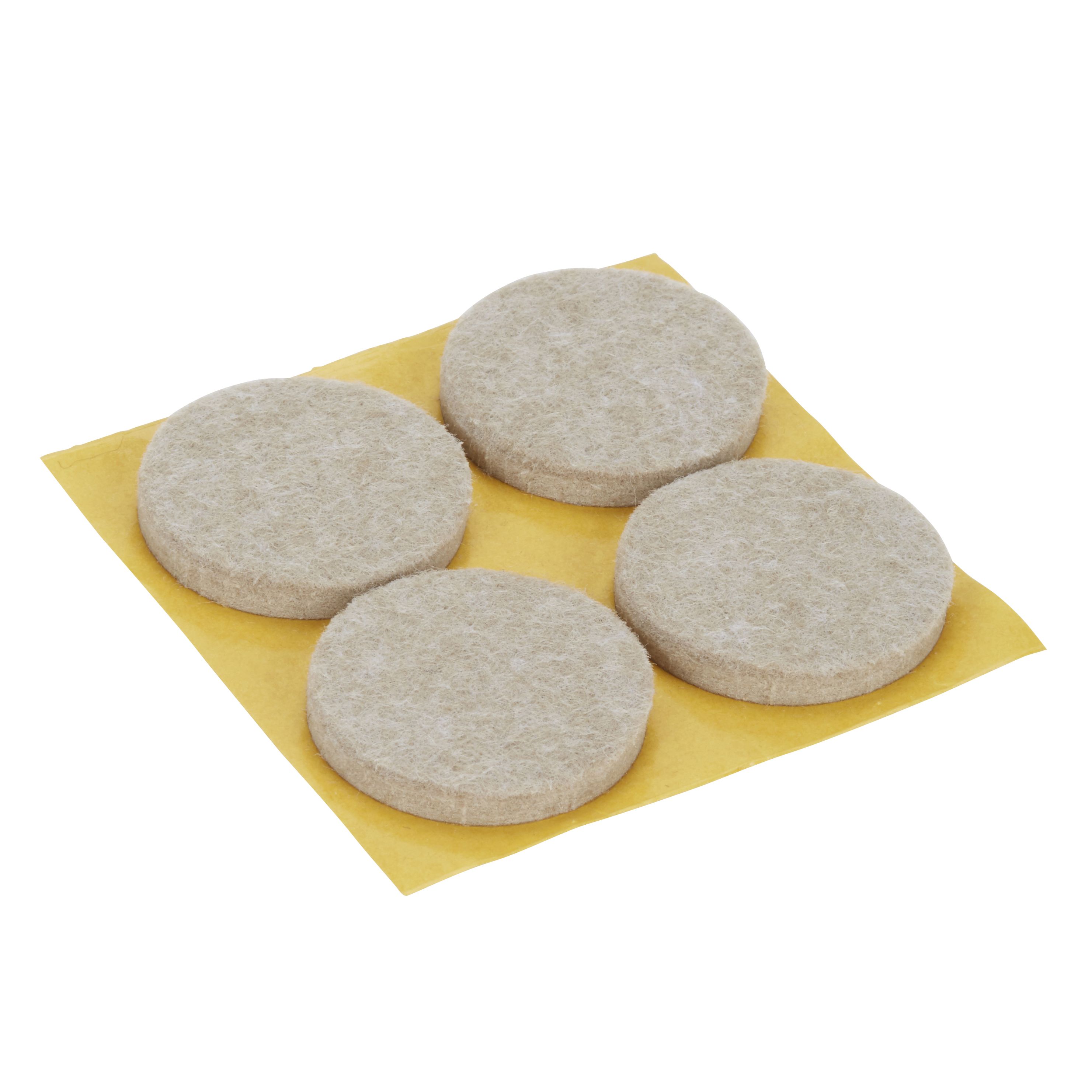 Beige Felt Protection pad (Dia)34mm, Pack of 4