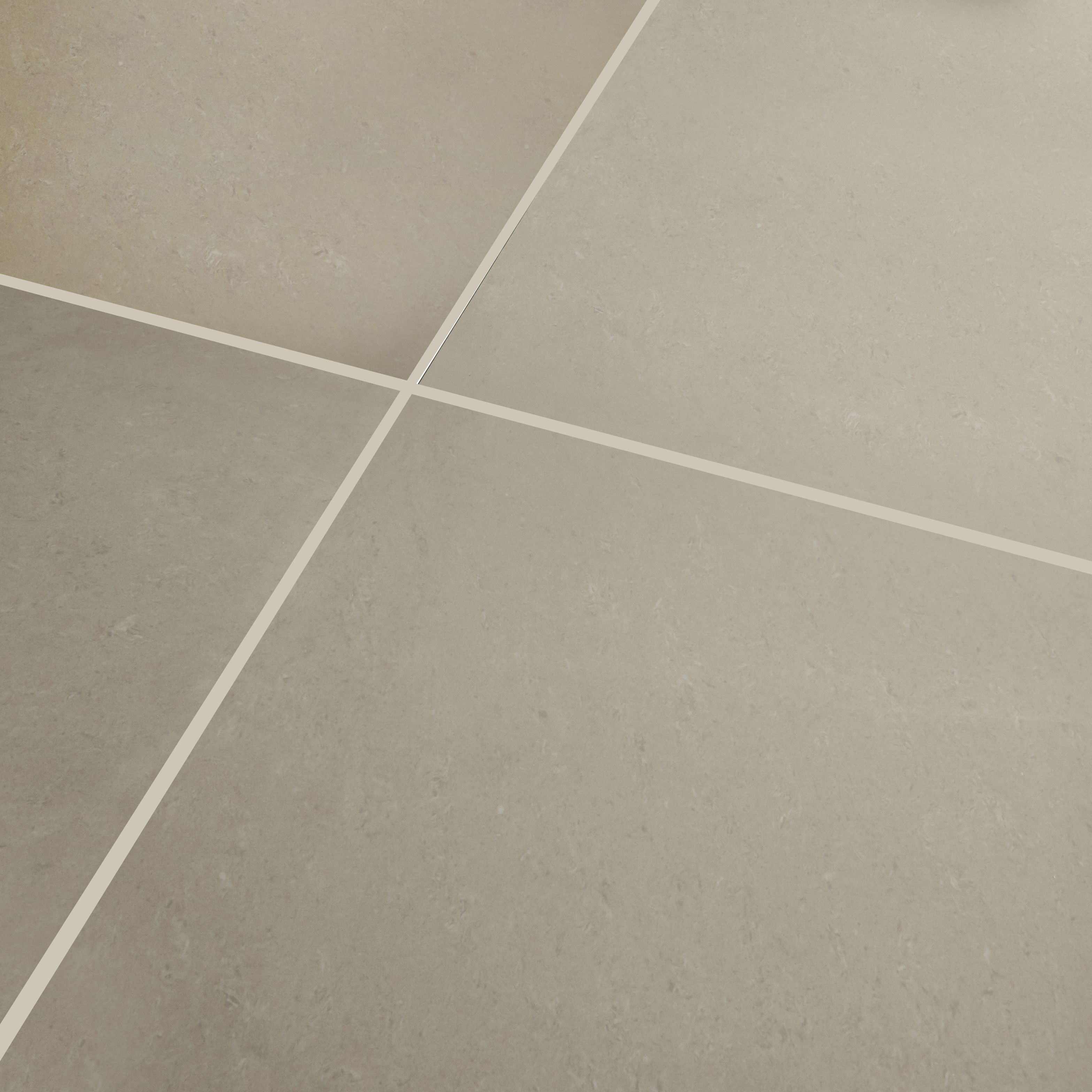Beige Gloss Marble effect Porcelain Indoor Wall & floor Tile, Pack of 4, (L)600mm (W)600mm