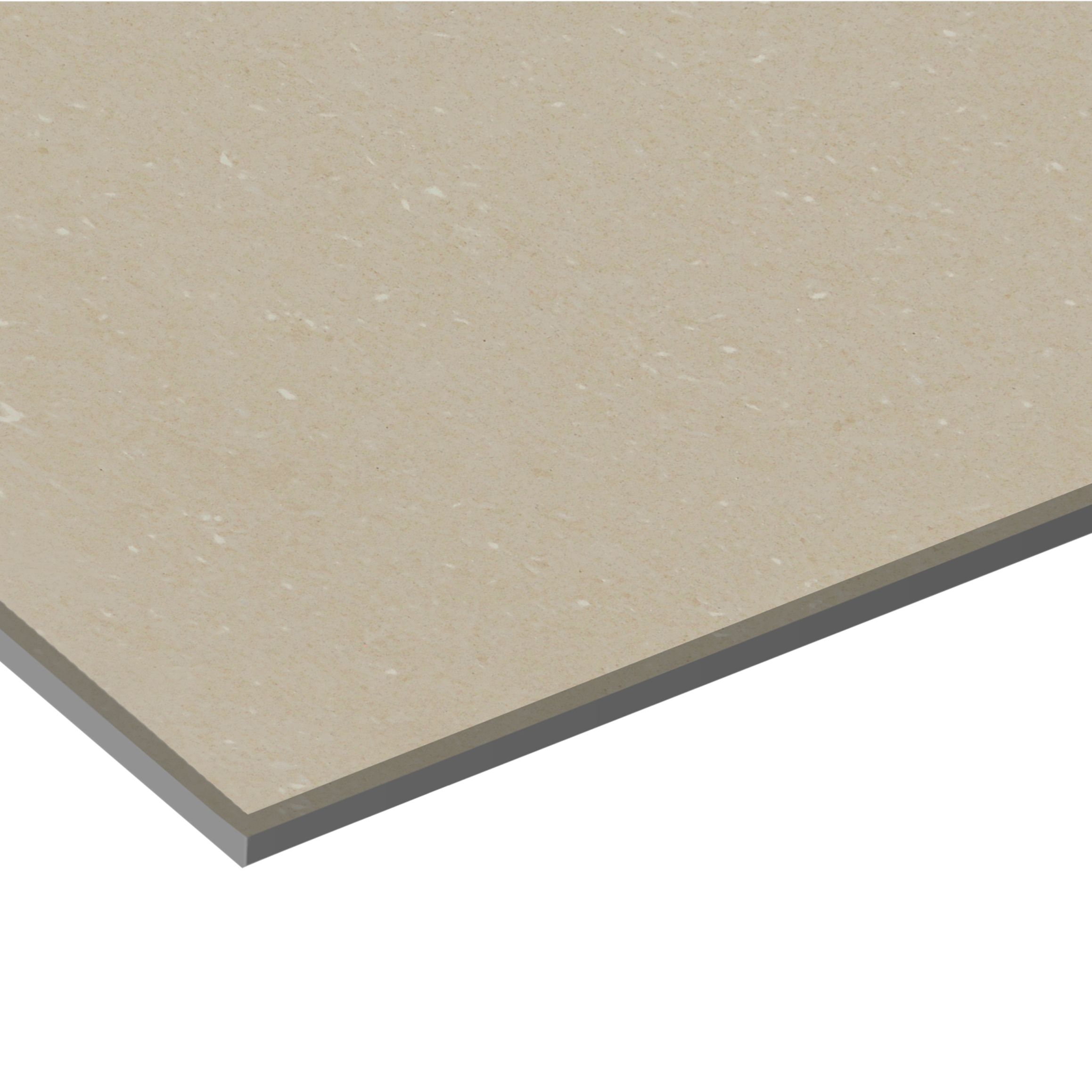 Beige Gloss Marble effect Porcelain Wall & floor Tile Sample