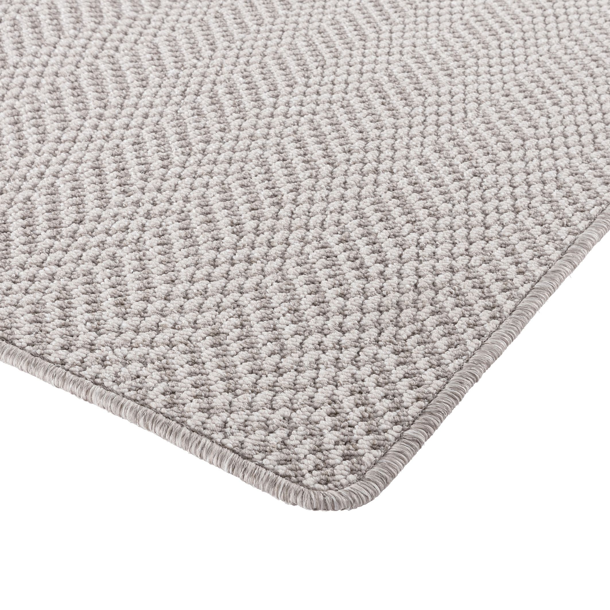 Beige Herringbone Medium Runner, (L)180cm x (W)57cm