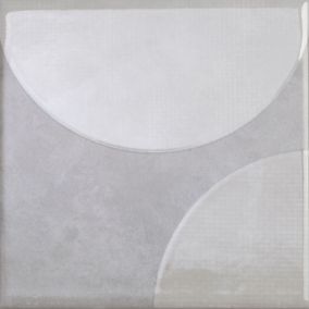 Beige Matt Patterned Ceramic Wall Tile, Pack of 44, (L)150mm (W)150mm