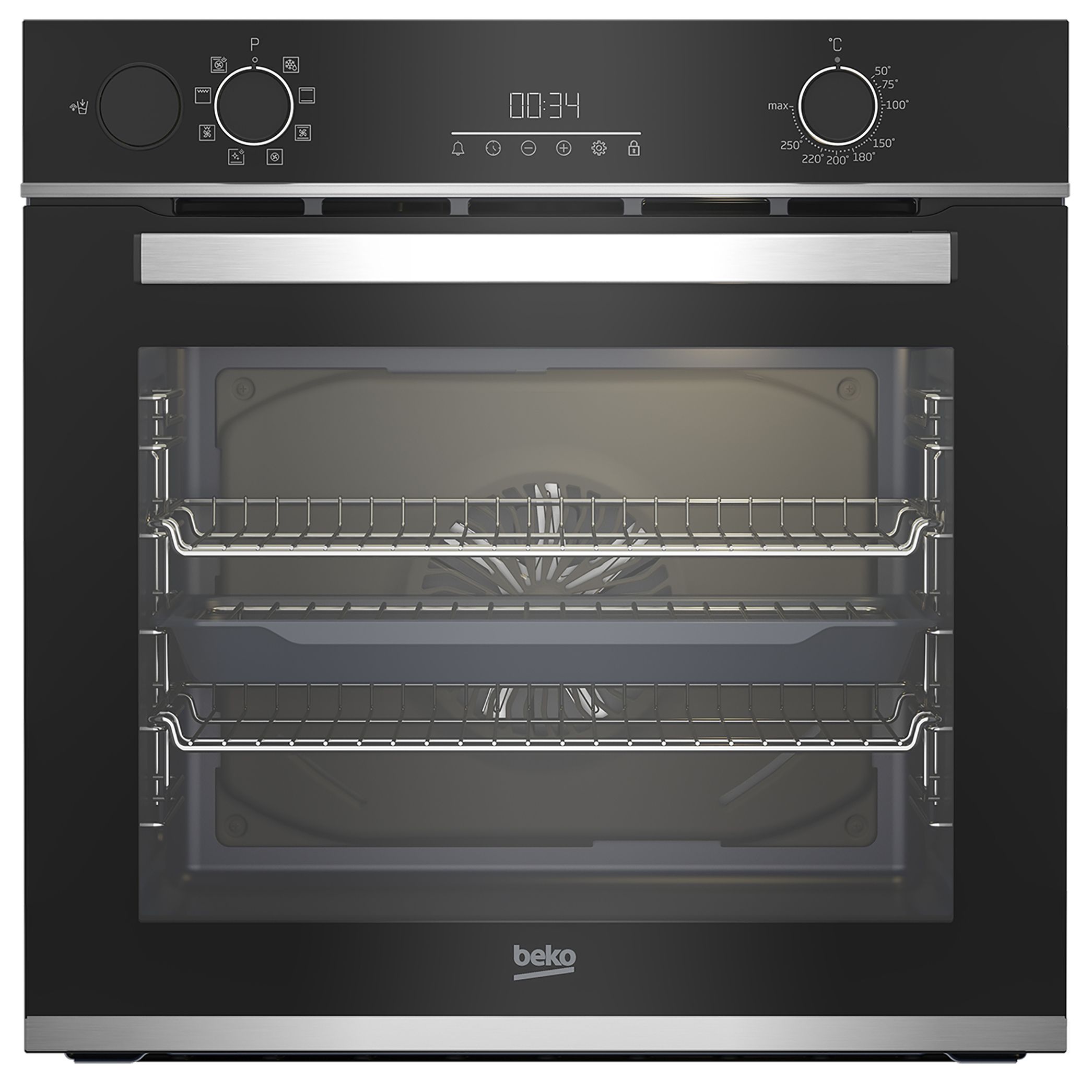 Beko BBIS25300XC Builtin Single Multifunction Oven Black Tradepoint