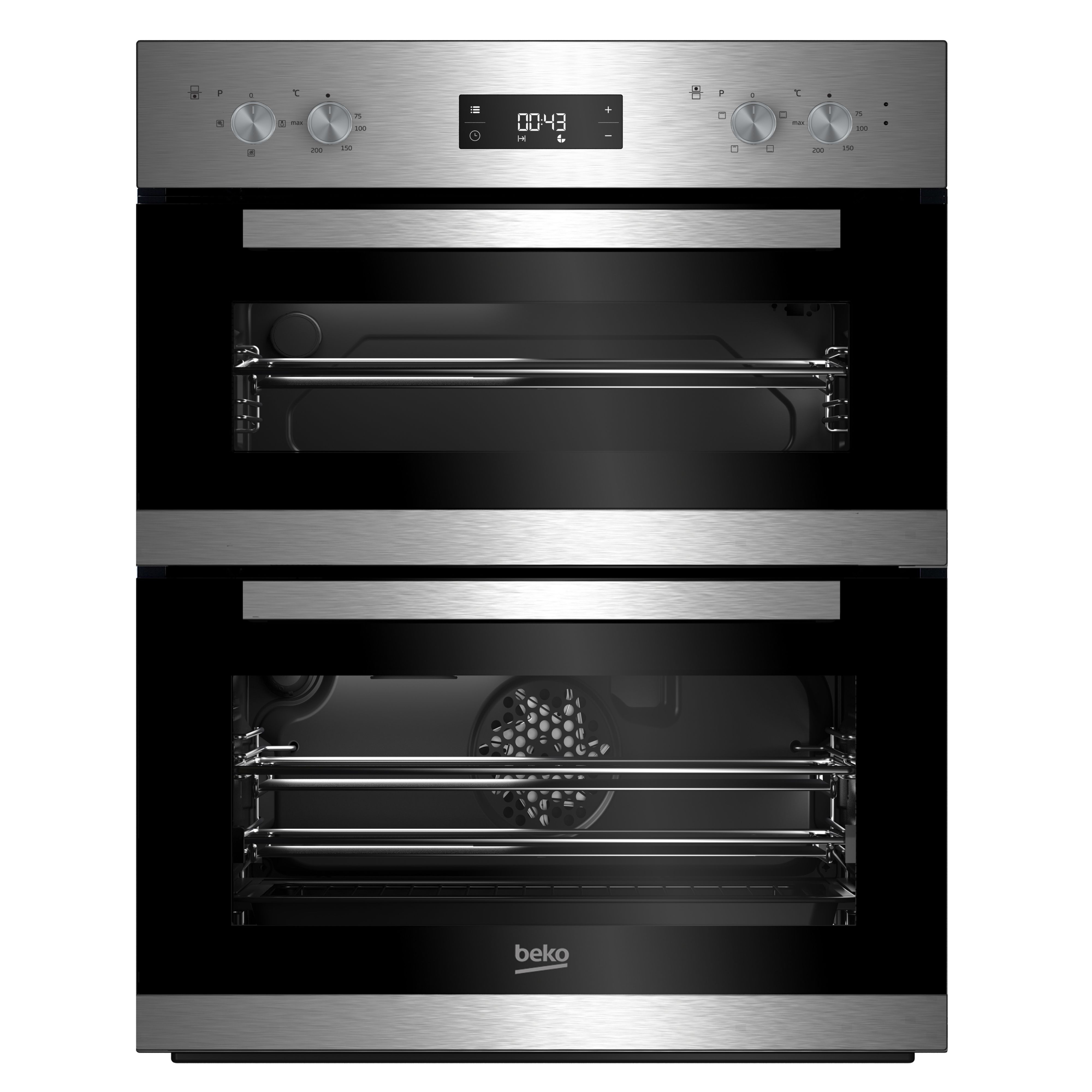 Beko integrated shop double oven