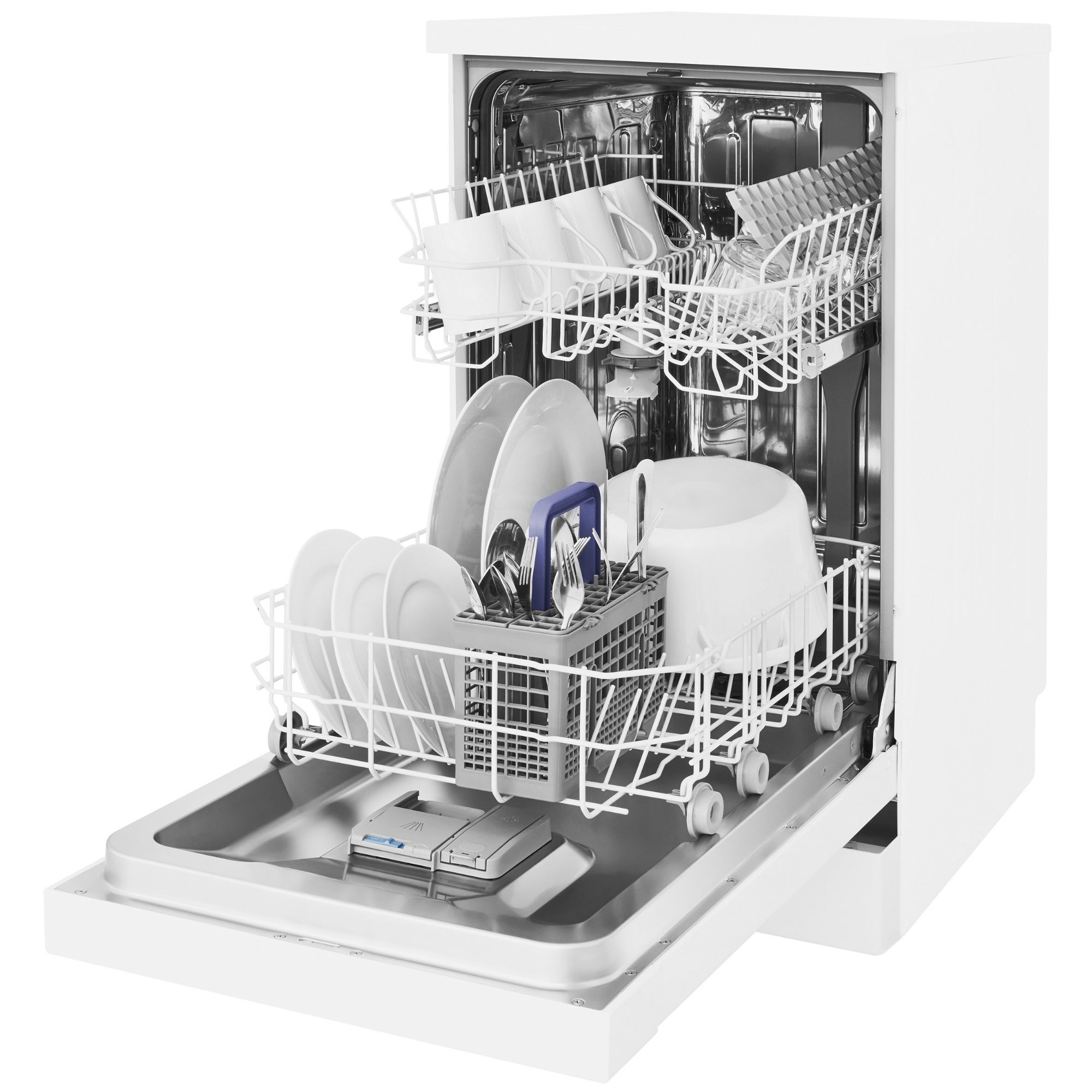 Beko slimline hot sale dishwasher white