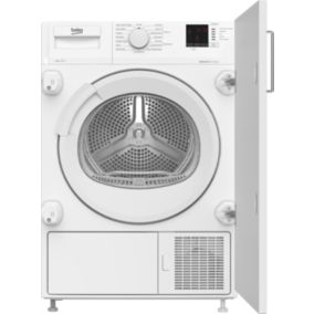 Beko DTIKP81131W 8kg Built-in Heat pump Tumble dryer - White
