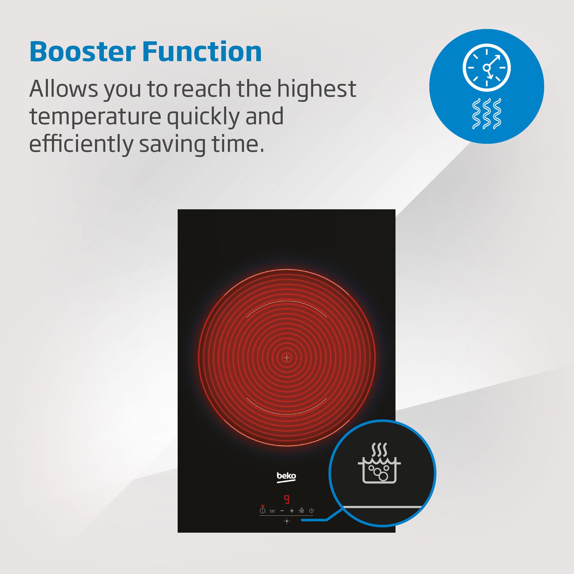 Beko HQI 64400 MT 58cm Induction Hob - Black