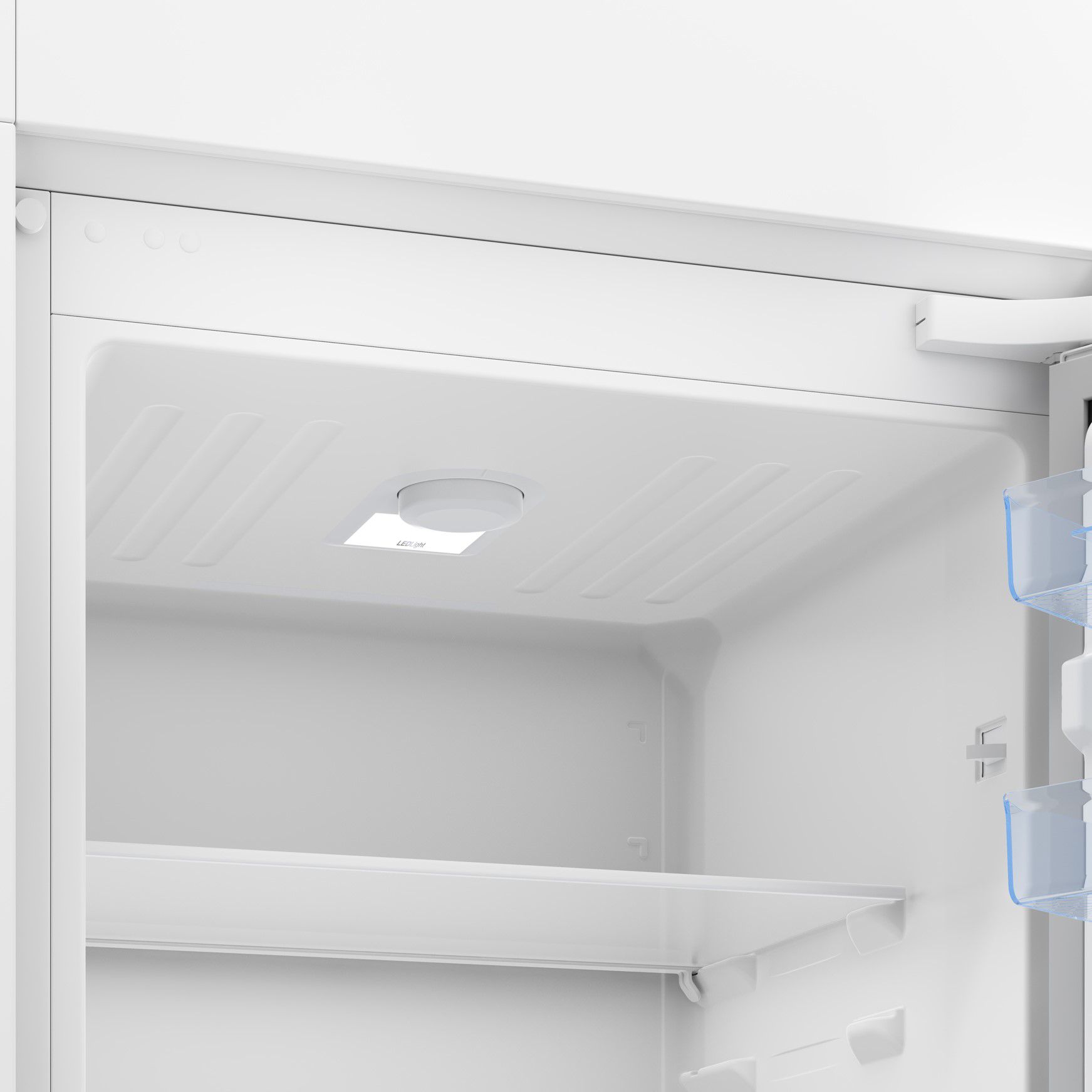 Beko ICQFD355 50:50 Integrated Frost free Fridge freezer - White