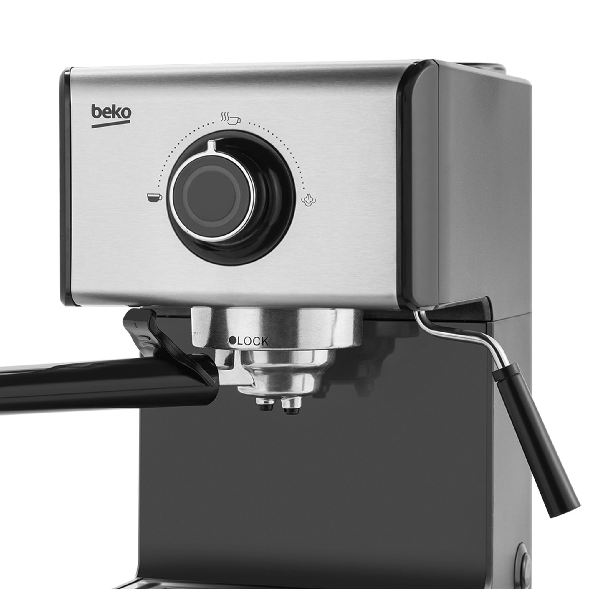 Beko Manual Pump Espresso CEP5152B Freestanding Coffee maker - Inox