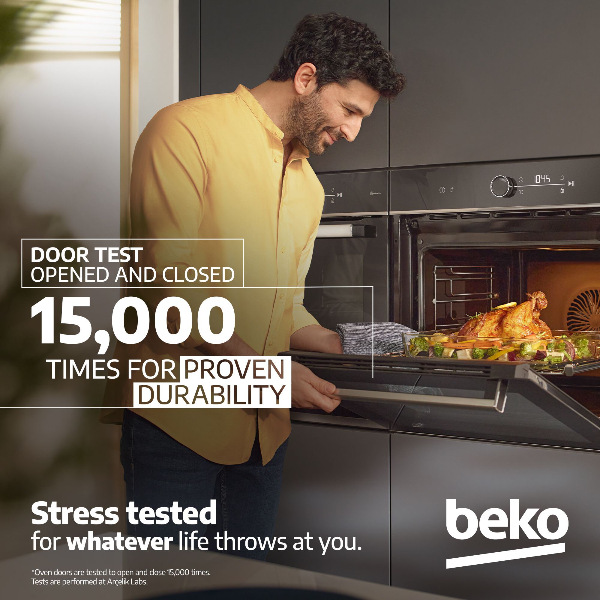 Beko QBSE222X Built-in Multifunction Oven & hob pack - Stainless steel