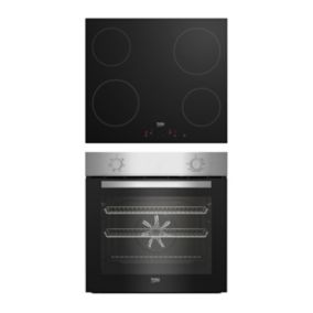 Beko QBSE222X Stainless steel Built-in Multifunction Oven & hob pack