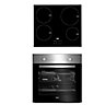 Beko QSE224X Built-in Single Multifunction Oven & induction hob pack - Stainless steel