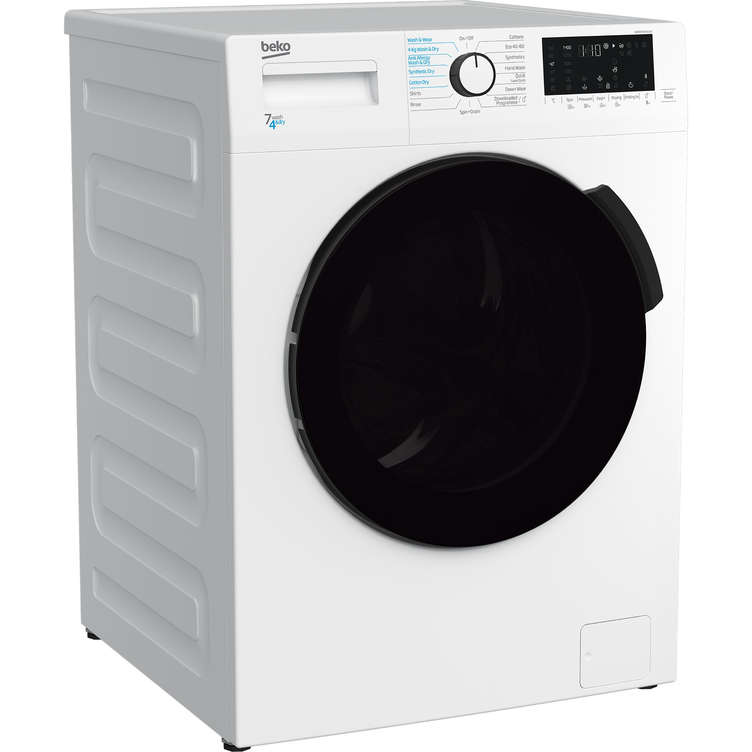 Beko WDER744421W 7kg/4kg Freestanding Condenser Washer dryer - White