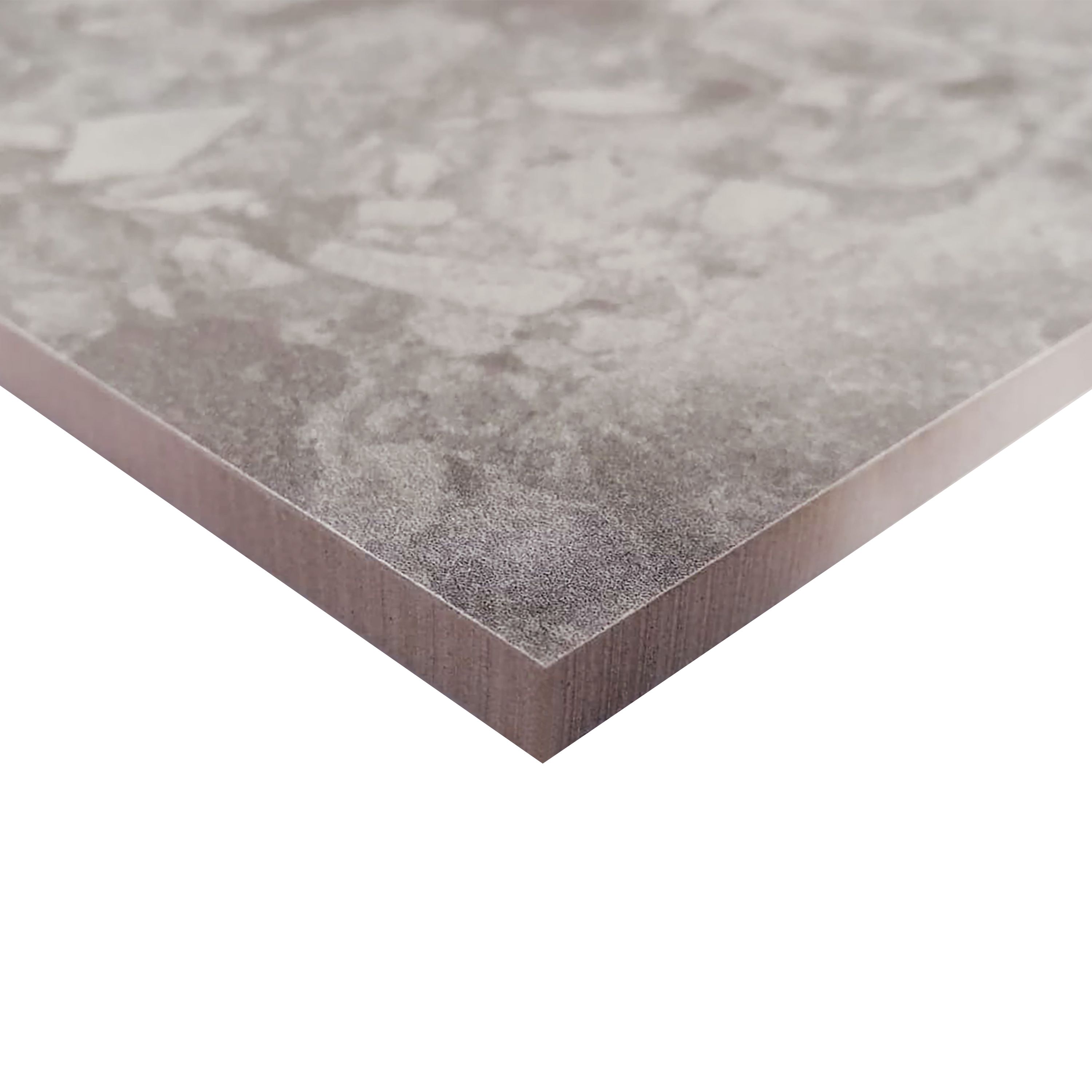 Belukha Grey Matt Stone effect Porcelain Wall & floor Tile, Pack of 3, (L)600mm (W)300mm