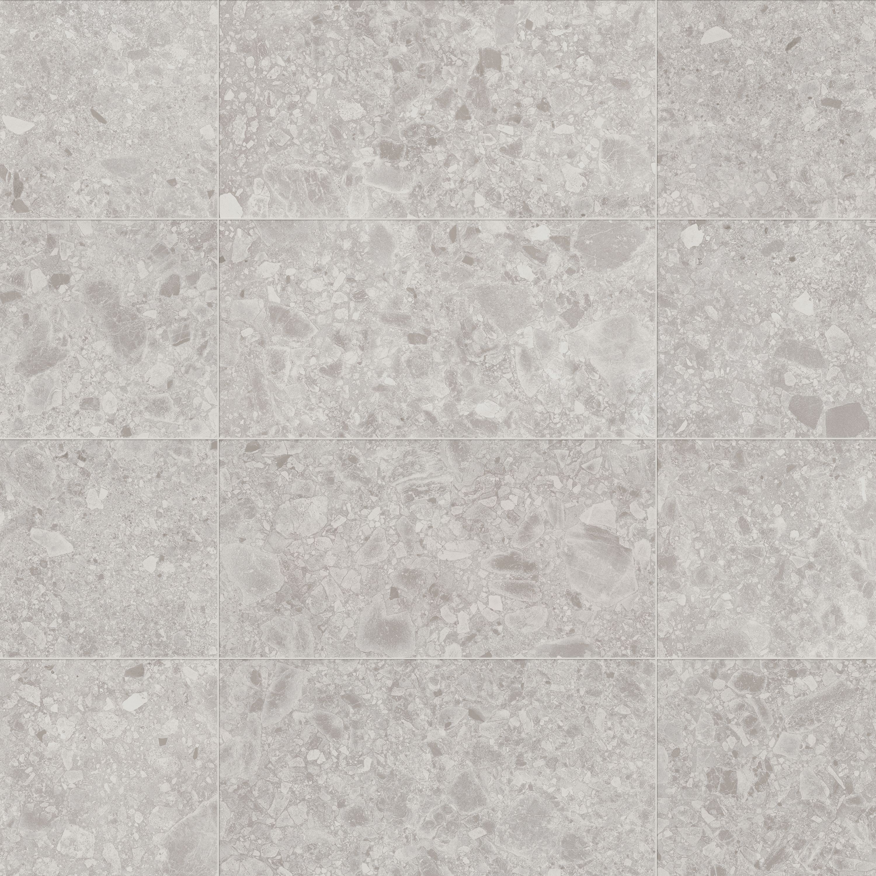 Belukha Grey Matt Stone effect Porcelain Wall & floor Tile, Pack of 3, (L)600mm (W)300mm