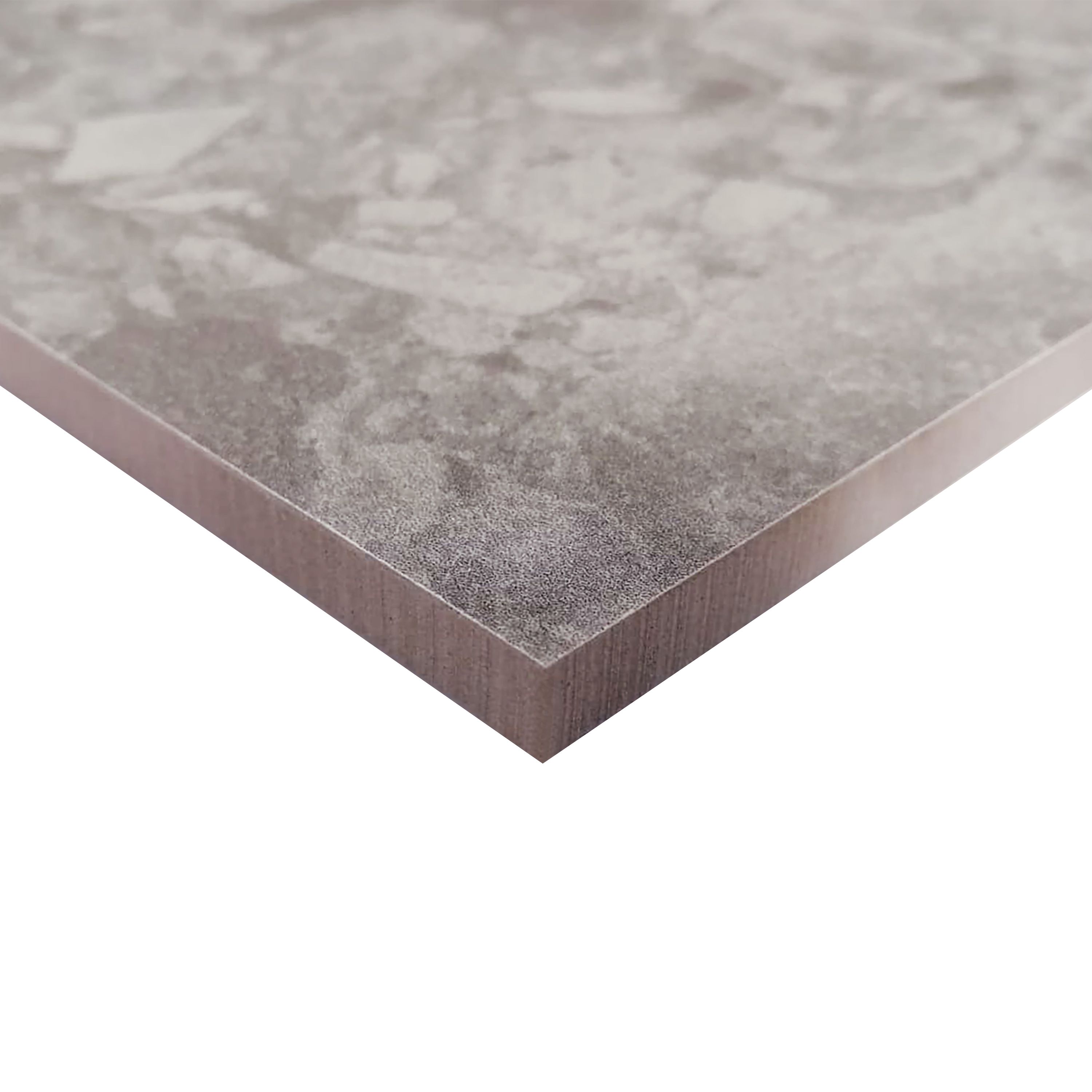 Belukha Grey Matt Stone effect Porcelain Wall & floor Tile Sample