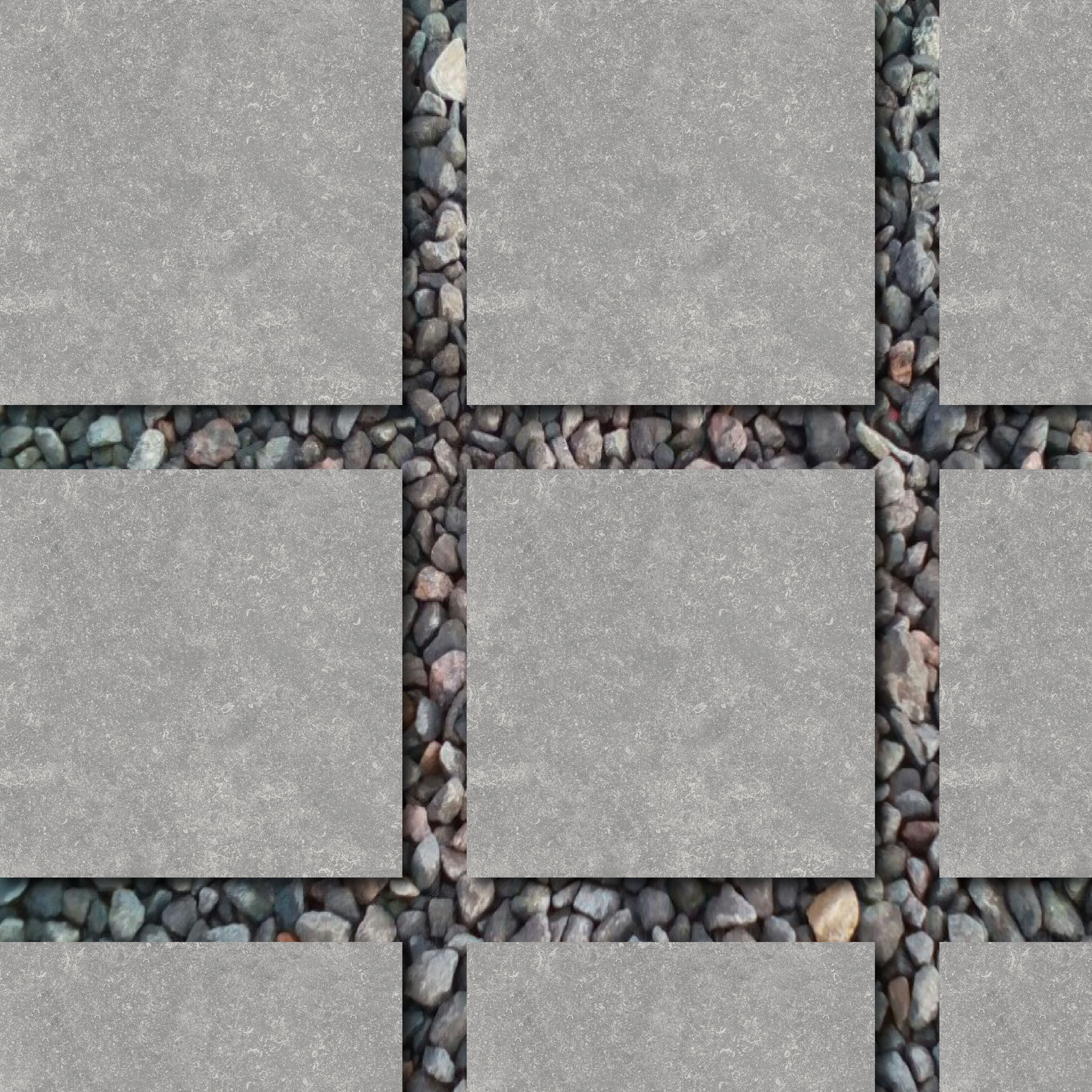 Benelux Grey Matt Stone effect Porcelain Outdoor Floor Tile, Pack of 2, (L)600mm (W)600mm
