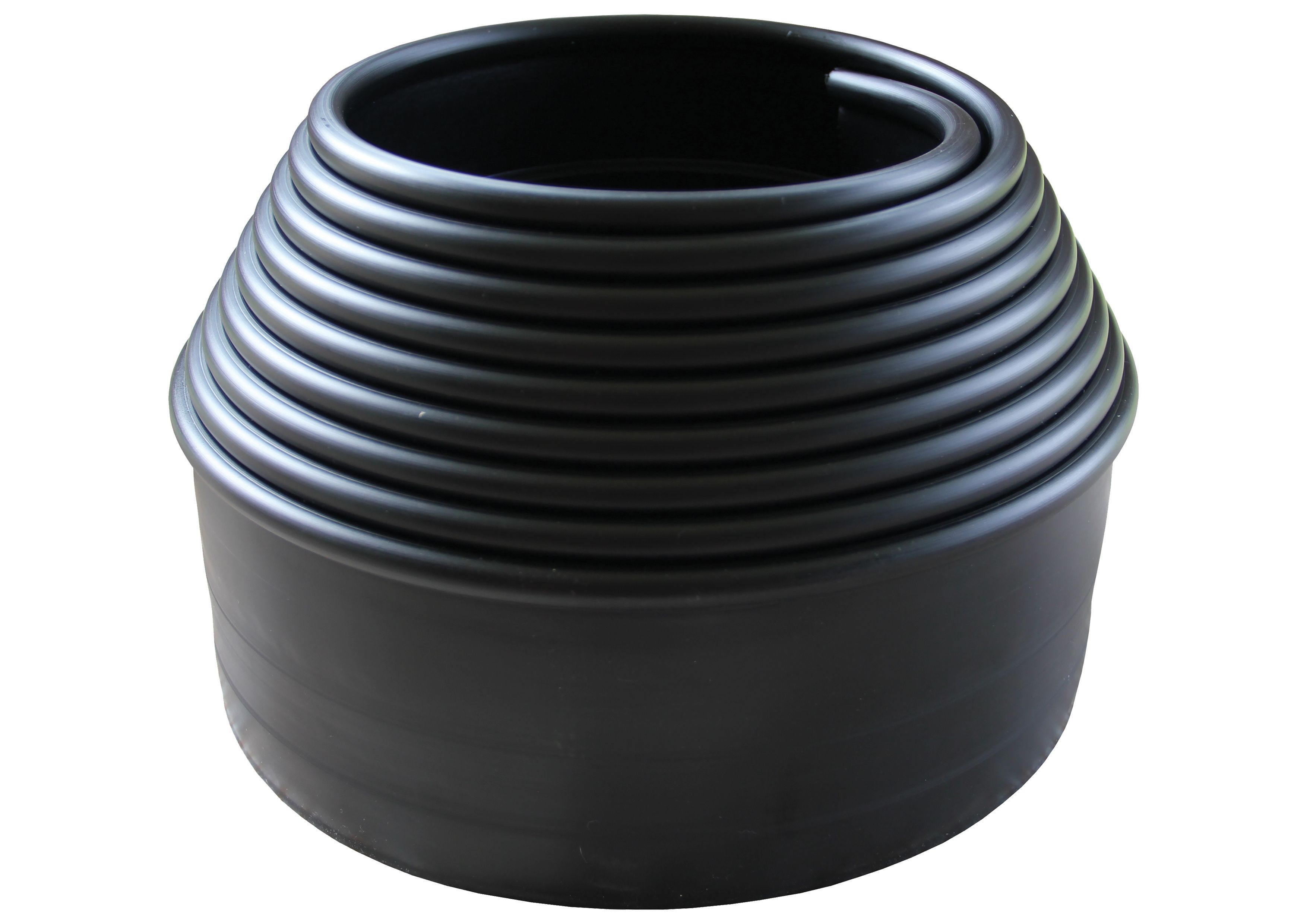 Bera Black Polyethylene (PE) Edging roll (H)10cm (L)6m