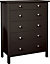 Bergen Coffee 6 Drawer Chest of drawers (H)1058mm (W)804mm (D)410mm